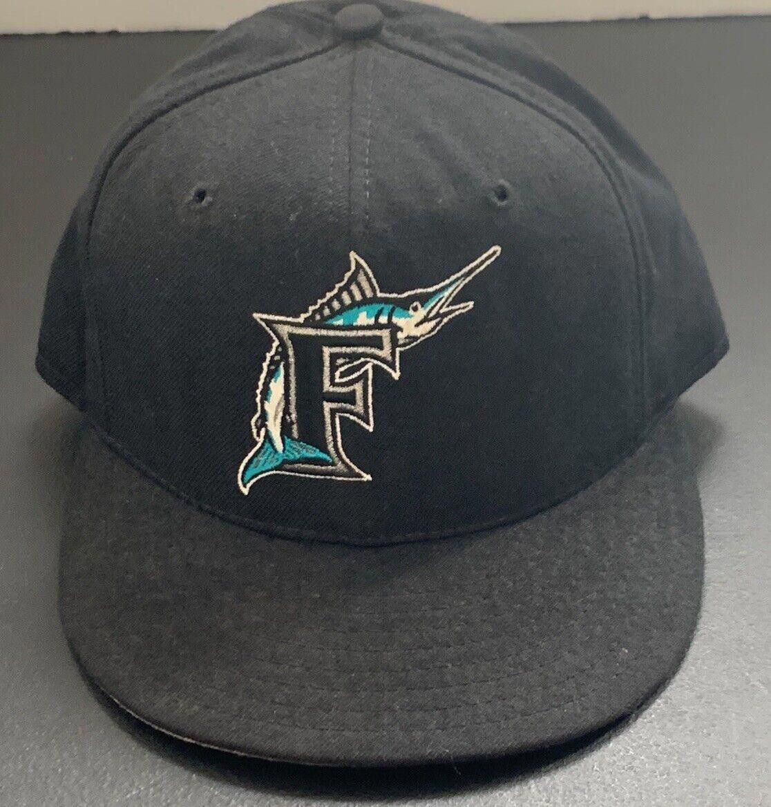 New Era Florida Marlins New Era 59FIFTY 100% Wool Fitted 7 3/4 Hat Size ONE SIZE - 1 Thumbnail