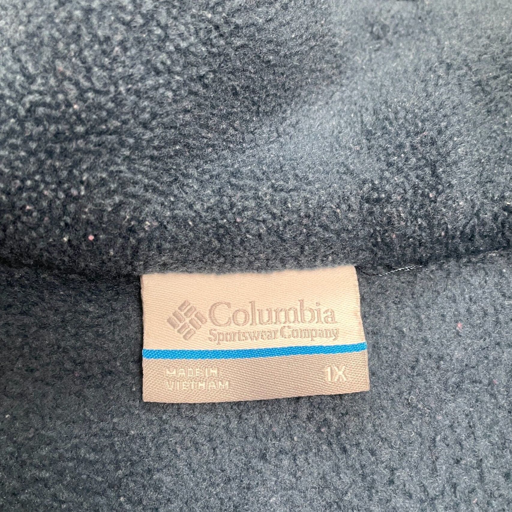 Vintage Columbia Benton Springs Fleece Jacket Womens 1X Blue Full Zip Outdoor Hiking Jacket Size XL / US 12-14 / IT 48-50 - 7 Thumbnail