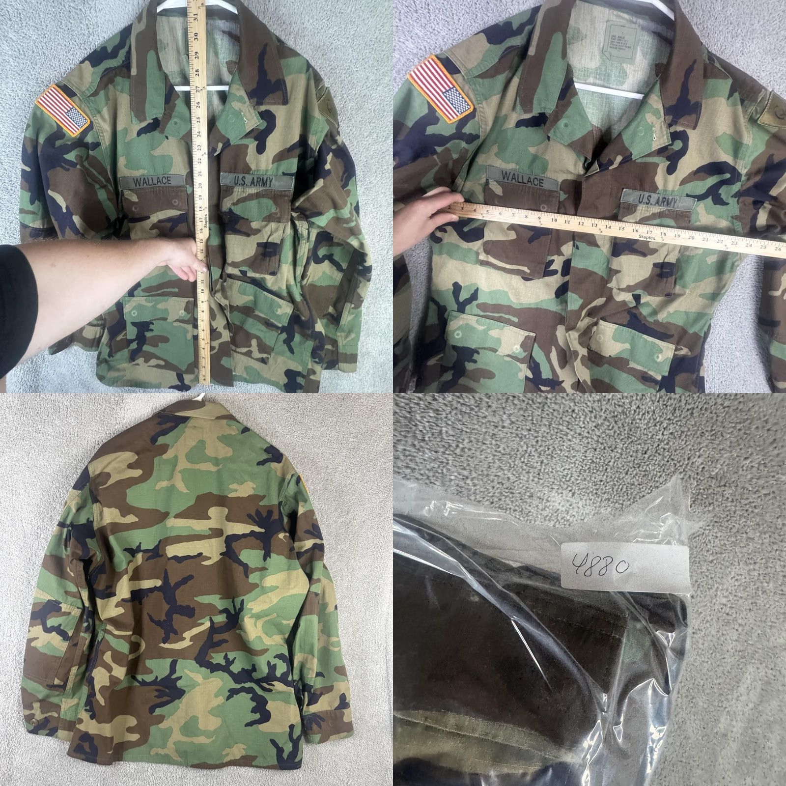 American Apparel VINTAGE American Apparel Jacket Mens L Green Camo US Army BDU Combat Button Front Size US L / EU 52-54 / 3 - 8 Thumbnail