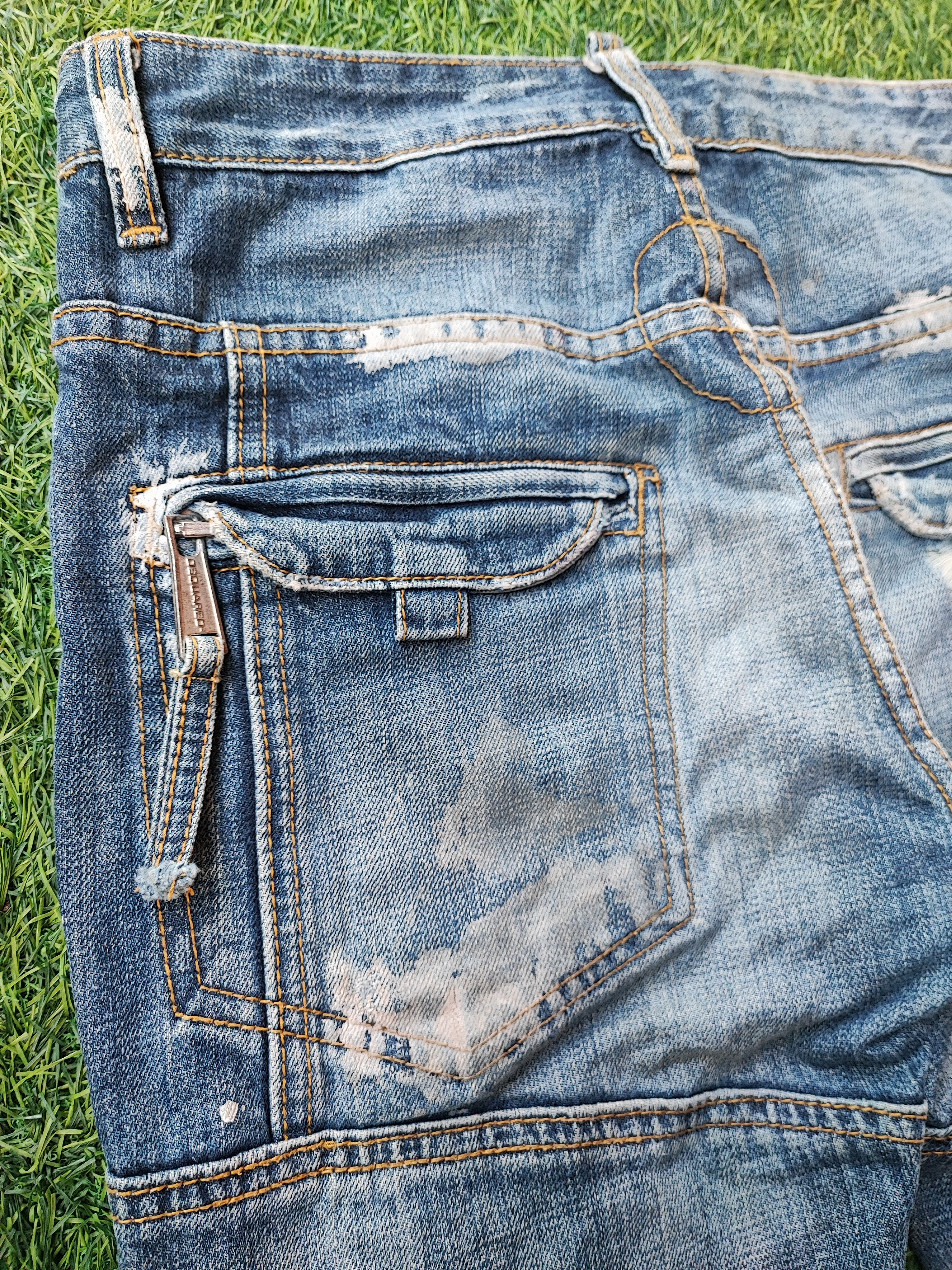 Dsquared2 Dsquared2 Thrashed Distressed Jeans ERD Grunge Chrome Size US 31 - 17 Thumbnail
