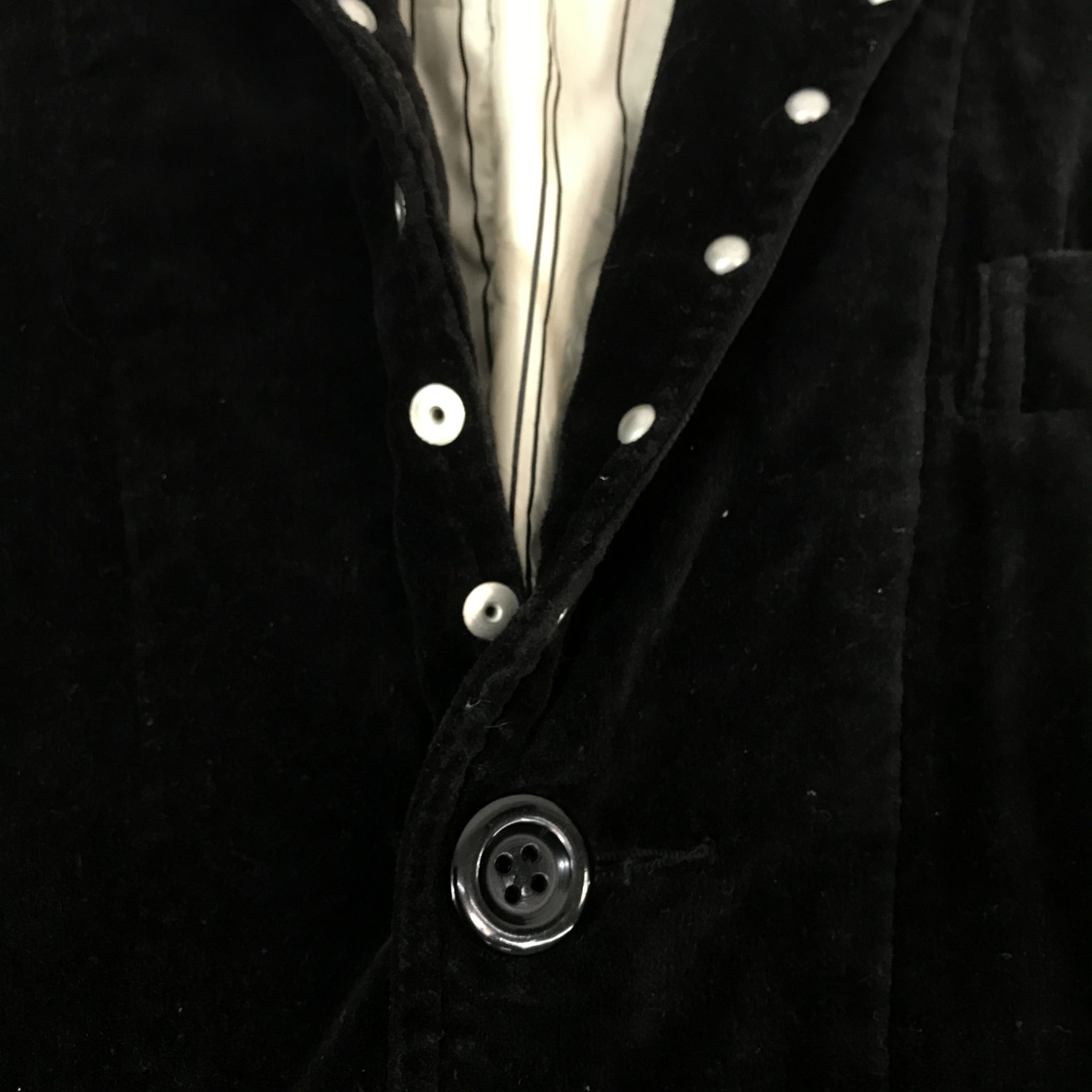 Japanese Brand × Vintage Vintage Japanese Punk Velvet blazer coat Jacket Size US M / EU 48-50 / 2 - 10 Thumbnail