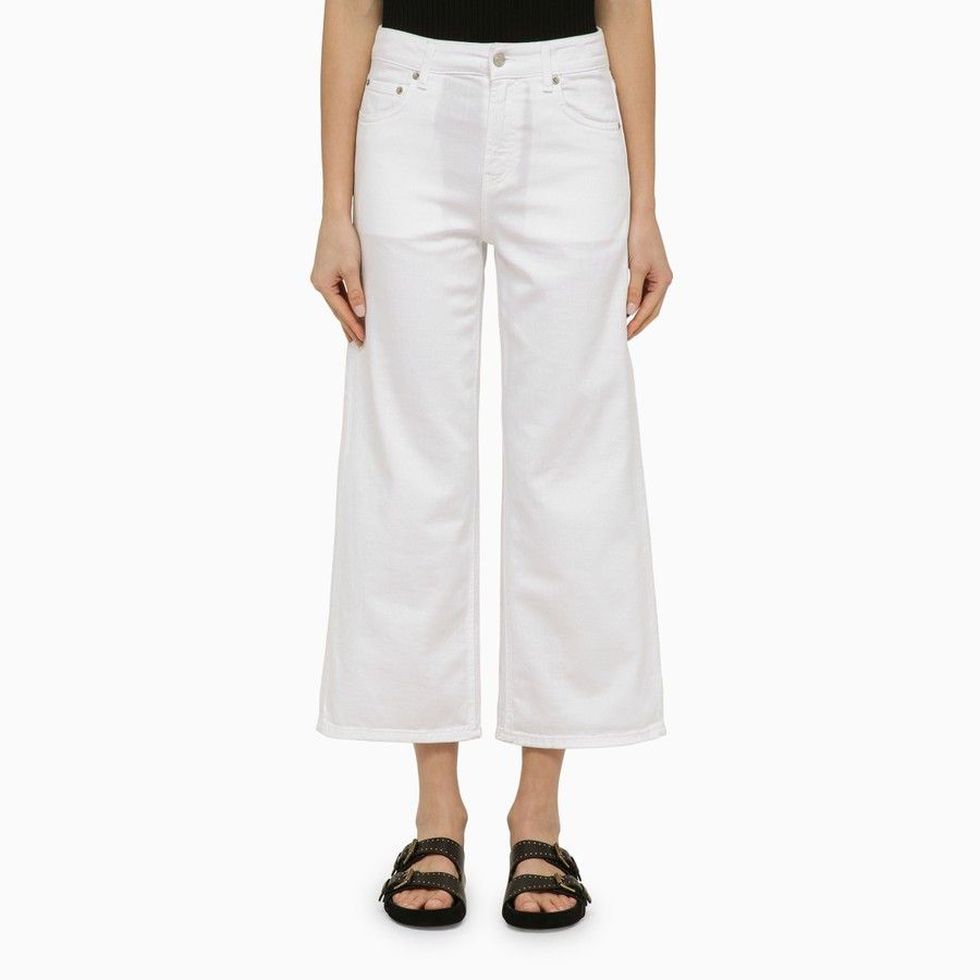 image of Department 5 O1D2Blof0224 White Wide Denim Trousers In White, Women's (Size 26)