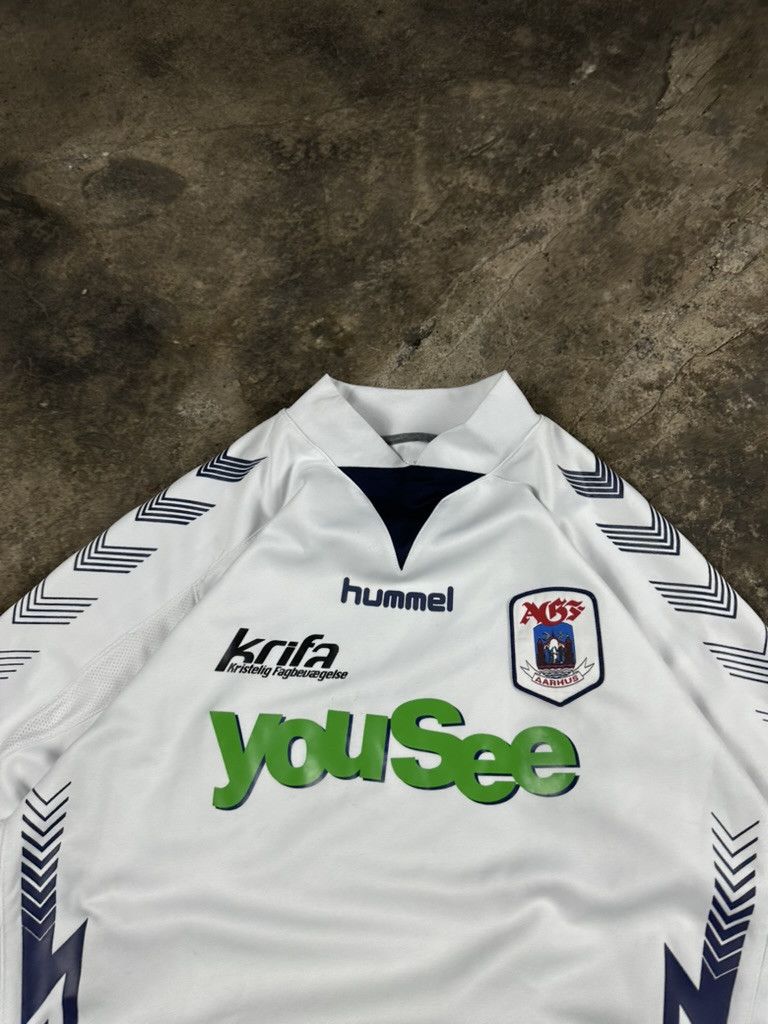 Hummel 00s Vintage Hummel Aarhus GF Soccer Football Longsleeve Size US XL / EU 56 / 4 - 4 Thumbnail