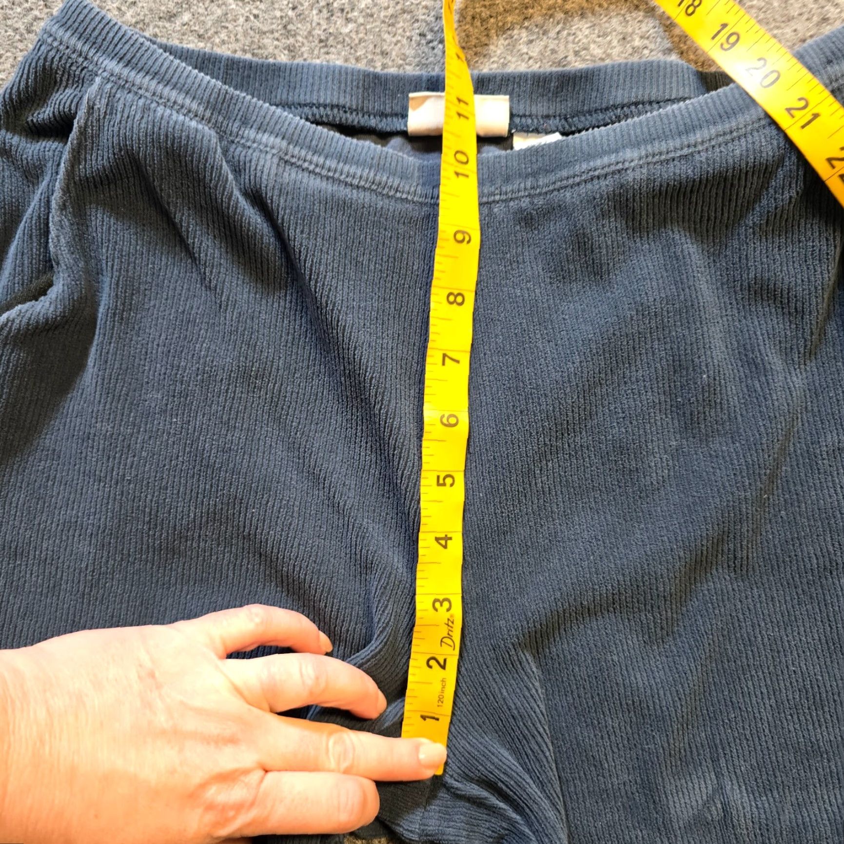 Vintage VINTAGE? (No) LL Bean Pants Womens Medium Blue Perfect Knit Corduroy High Rise Casual Size 32" / US 10 / IT 46 - 6 Thumbnail