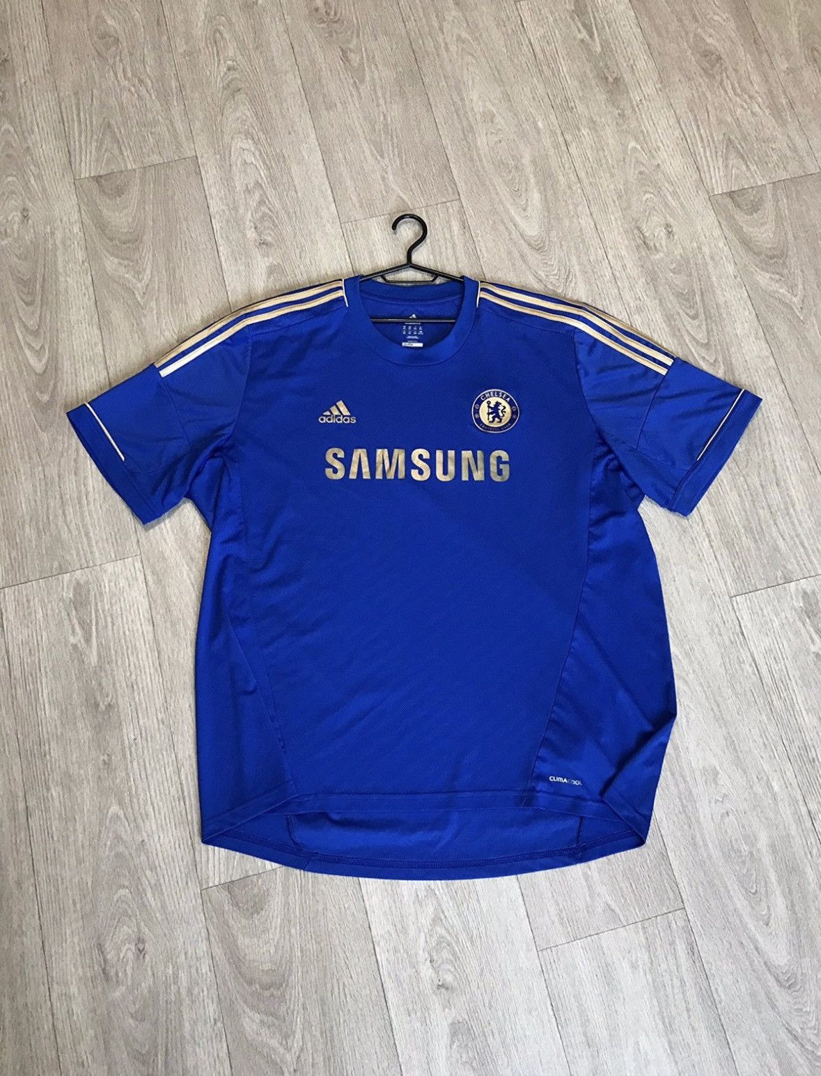 Pre-owned Adidas X Soccer Jersey Vintage Adidas Chelsea 2012/13 Soccer Jersey In Blue