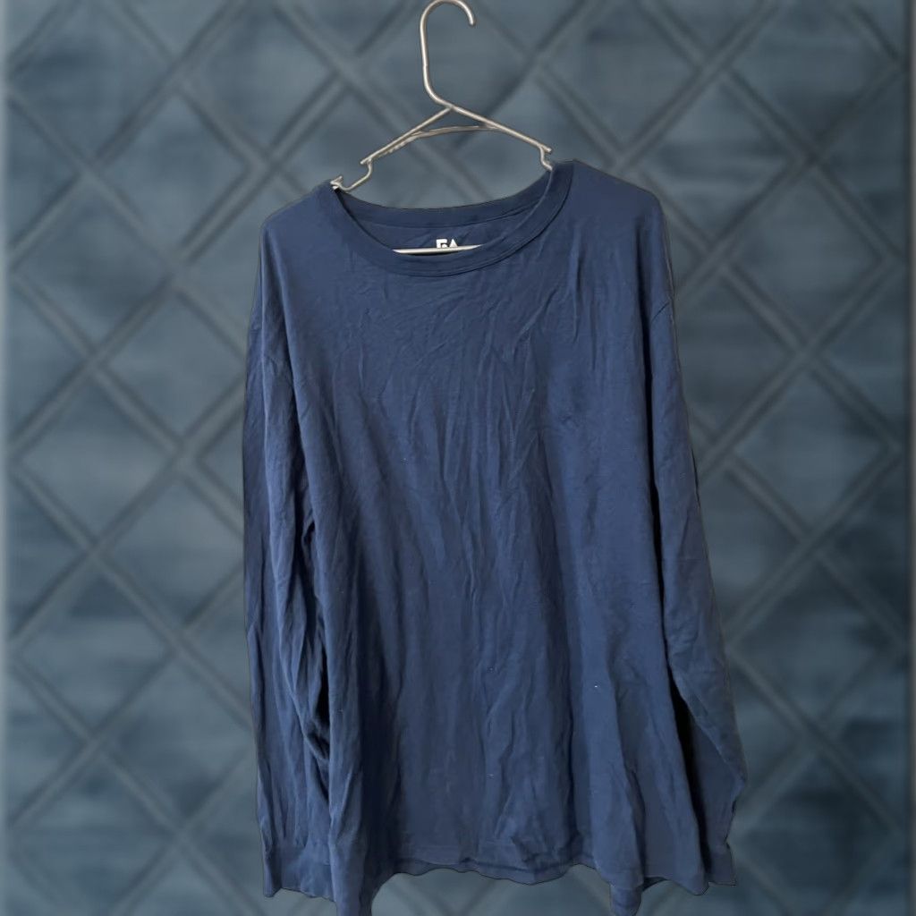 Vintage Free Assembly Blue Long Sleeve T-Shirt Women 3XL Cotton Crewneck Tee Everyday Size XXL / US 16-18 / IT 52-54 - 1 Thumbnail