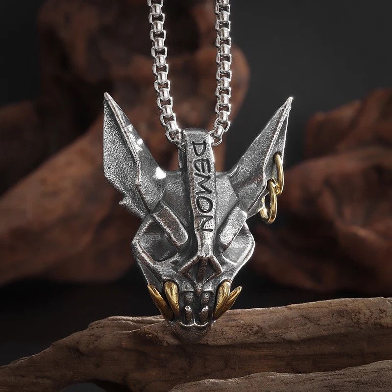 Jewelry × Vintage Gothic Bat Demon Necklace Size ONE SIZE - 1 Thumbnail