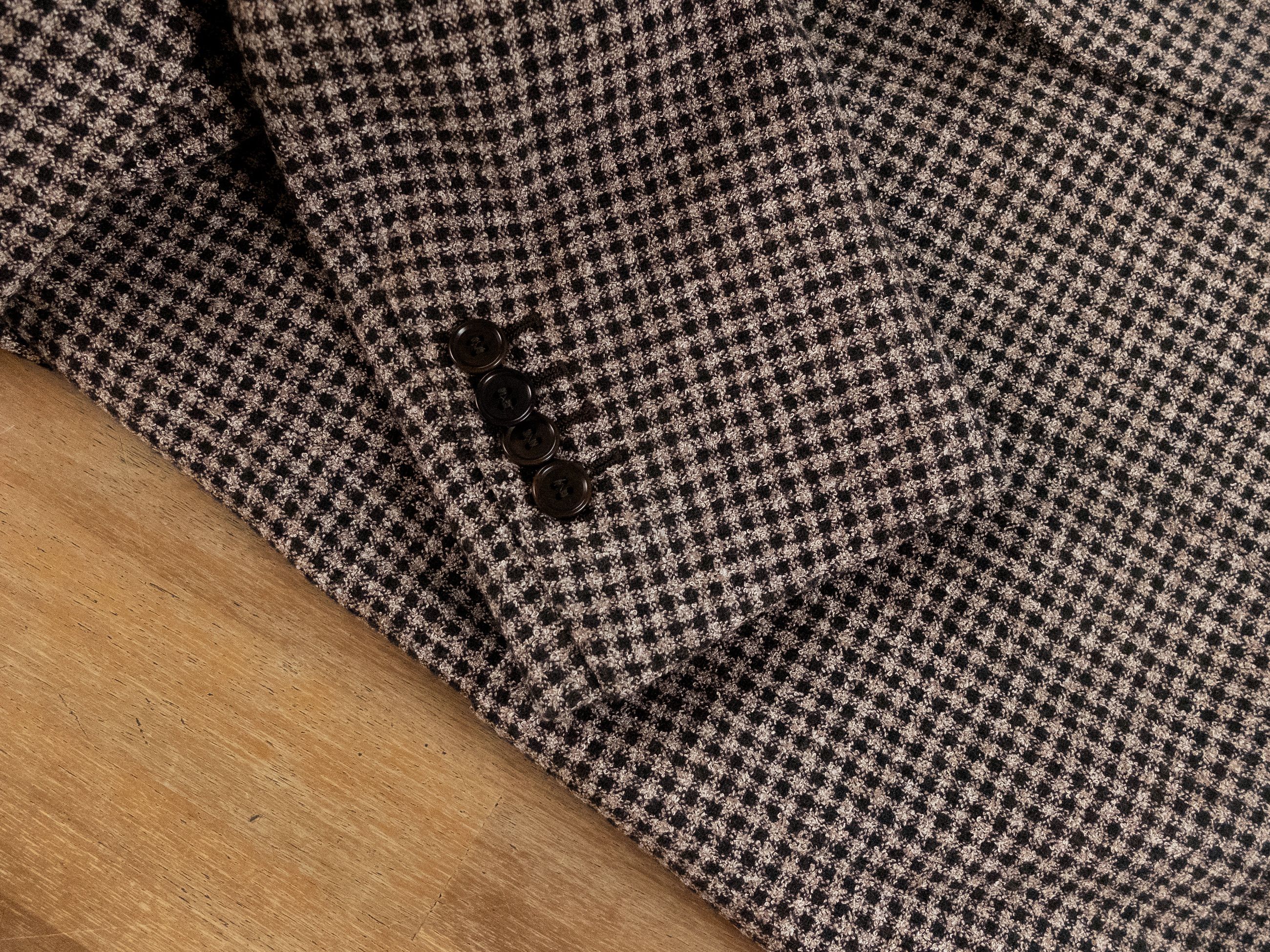 Other 100MAX Napoli brown gingham plaid sportcoat Size 40 Size 40R - 5 Thumbnail