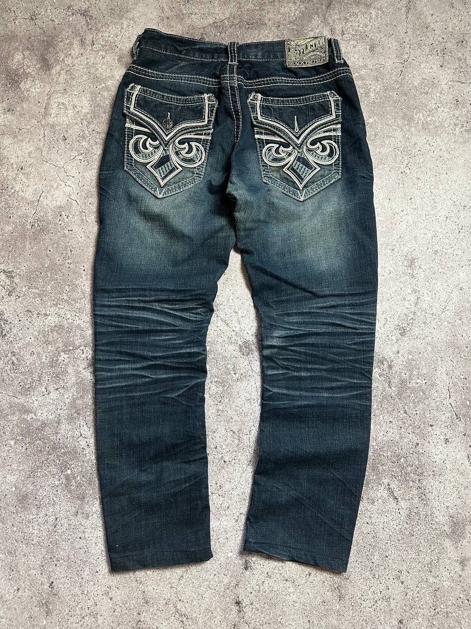 Affliction Affliction Ace Denim Jeans Y2K Embroidered size 31 Size 33" - 1 Thumbnail