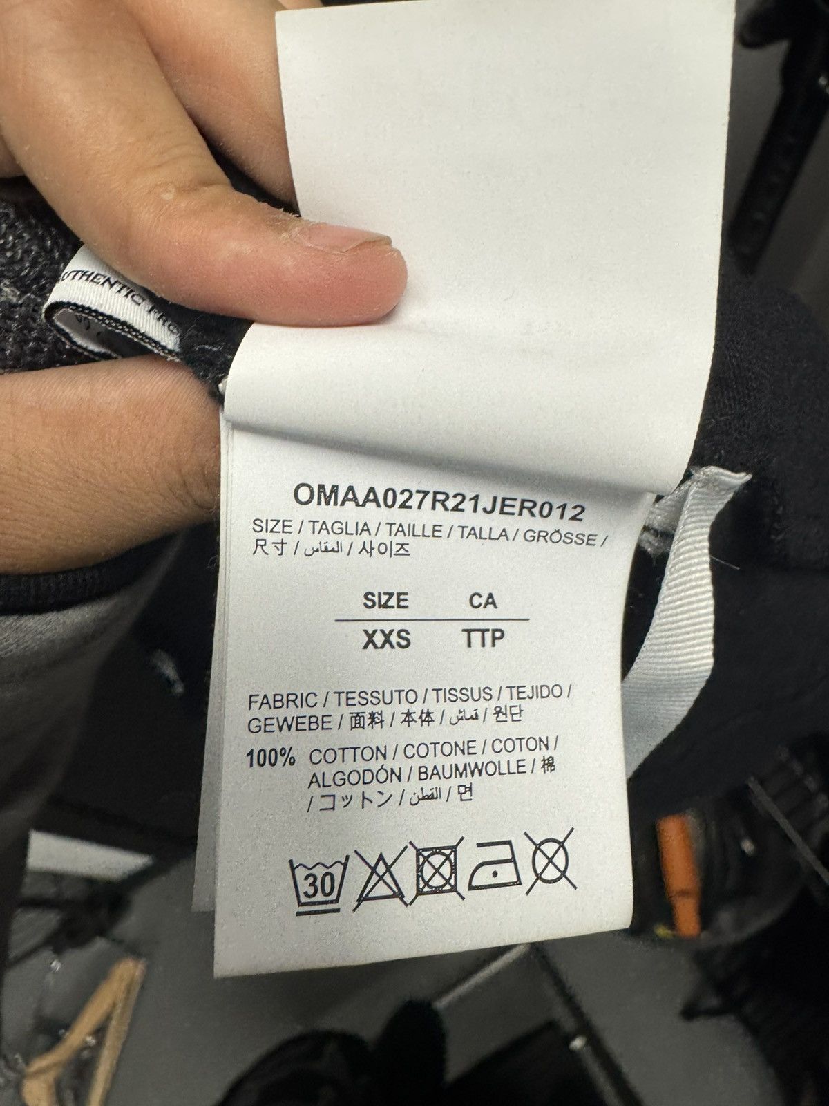 Off-White OFF-WHITE All Over Logo Print T-Shirt Black White Size US XXS / EU 40 - 7 Thumbnail