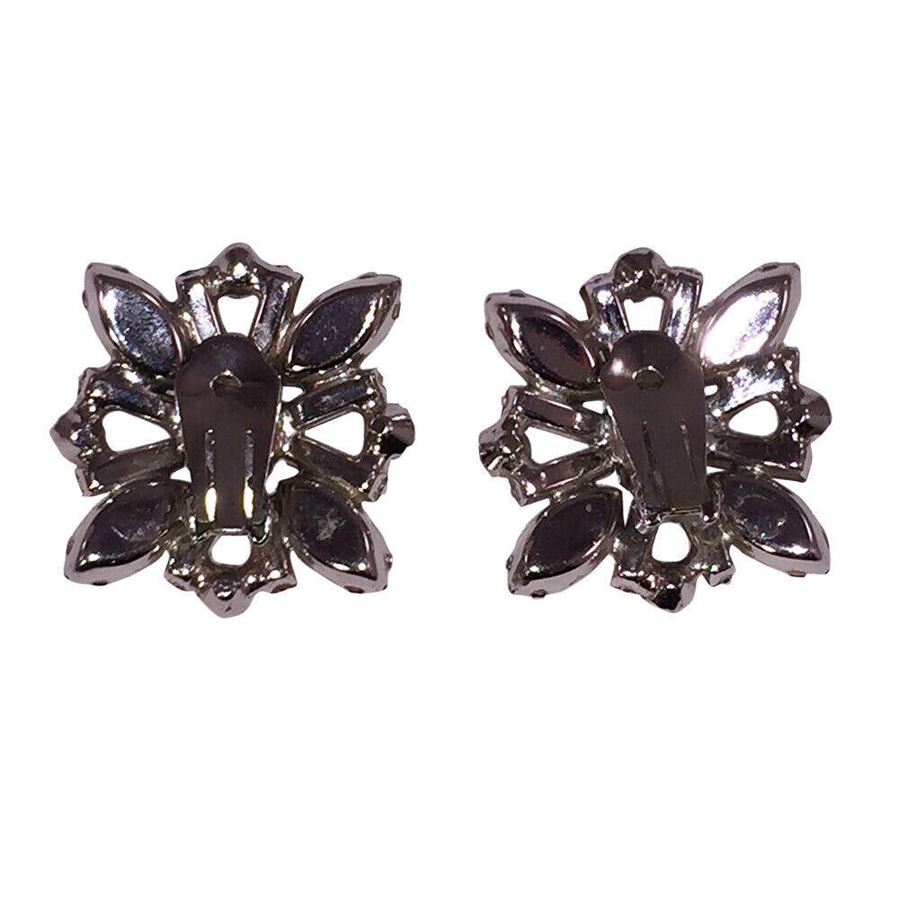 Designer Starburst Statement Clear Rhinestone Earrings Size ONE SIZE - 4 Thumbnail