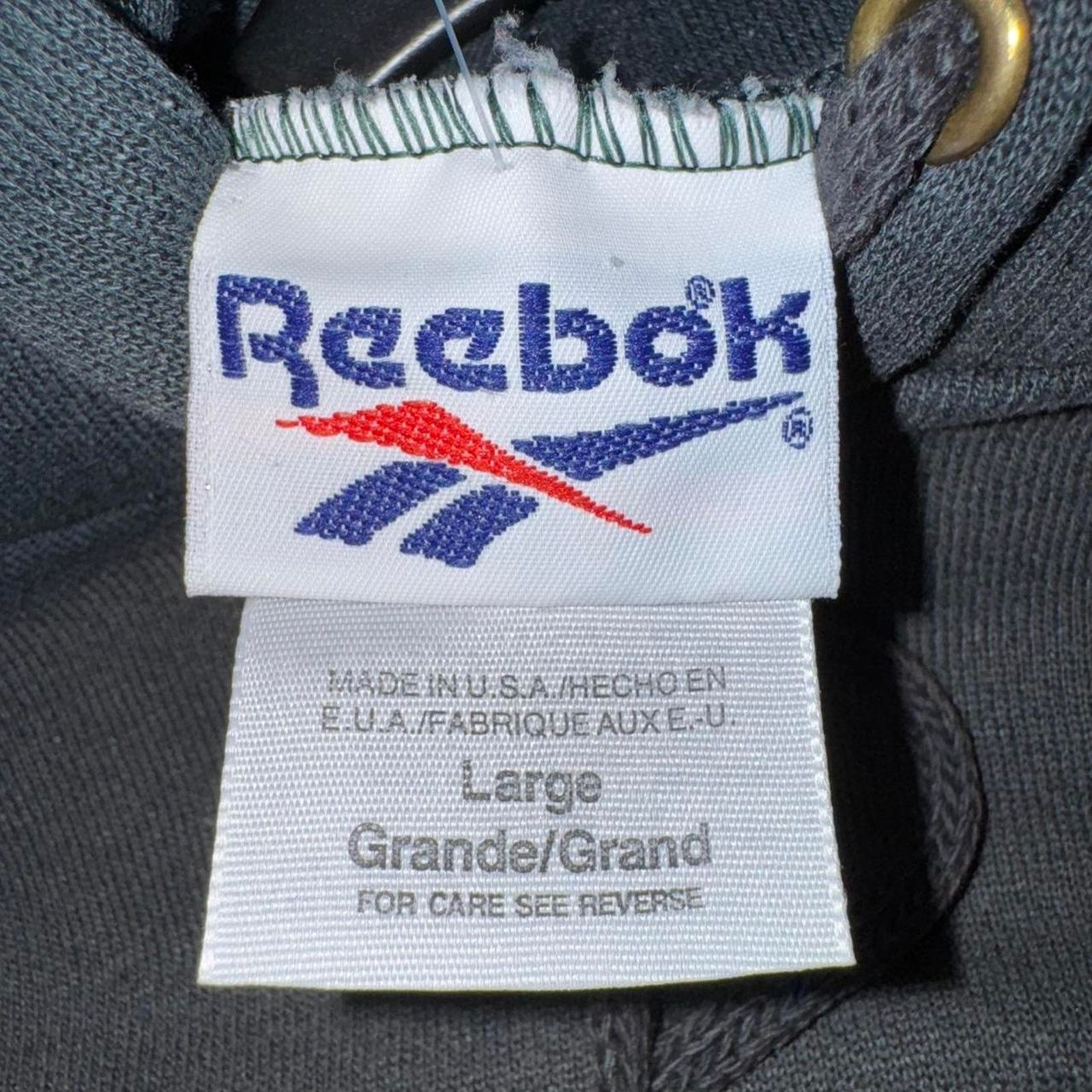 Reebok Large - Vintage y2k reebok essential green hoodie sweatshirt Size US L / EU 52-54 / 3 - 4 Thumbnail