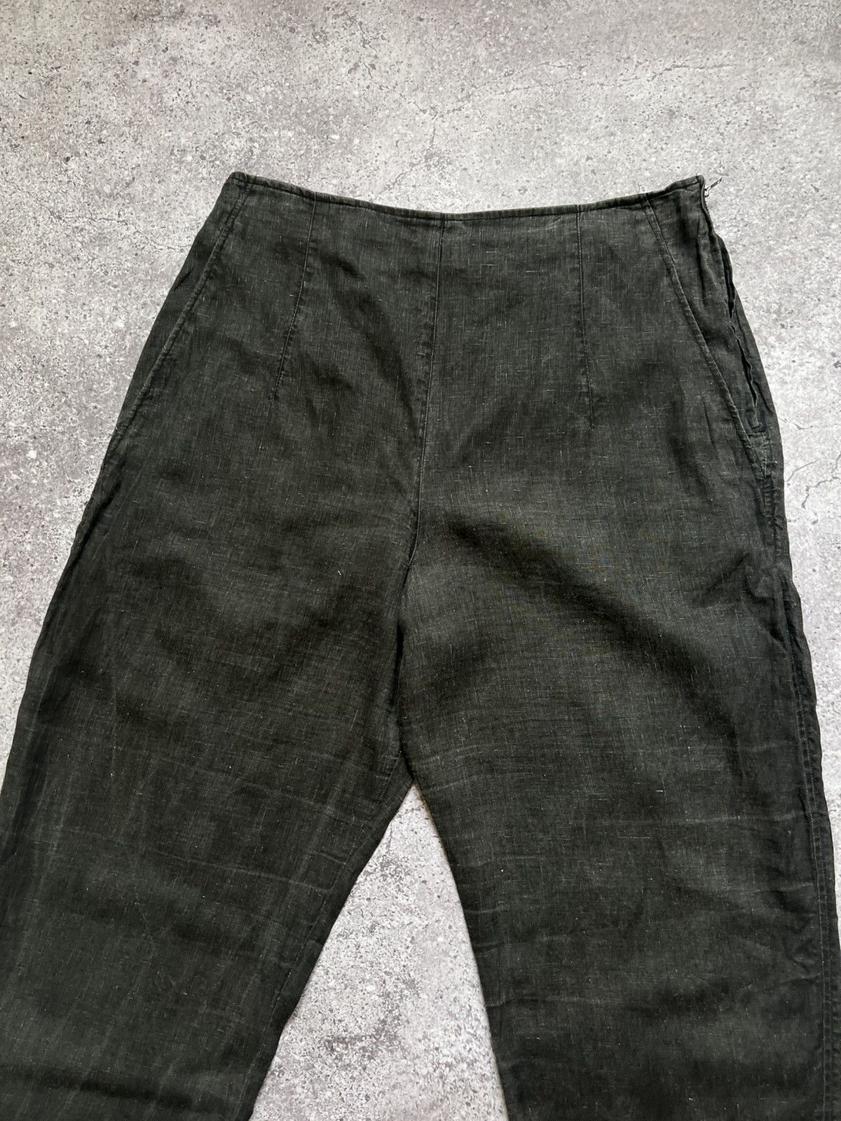 Japanese Brand × OSKA Oska Baggy Linen Pants Trousers Gray Size 26" / US 2 / IT 38 - 3 Thumbnail