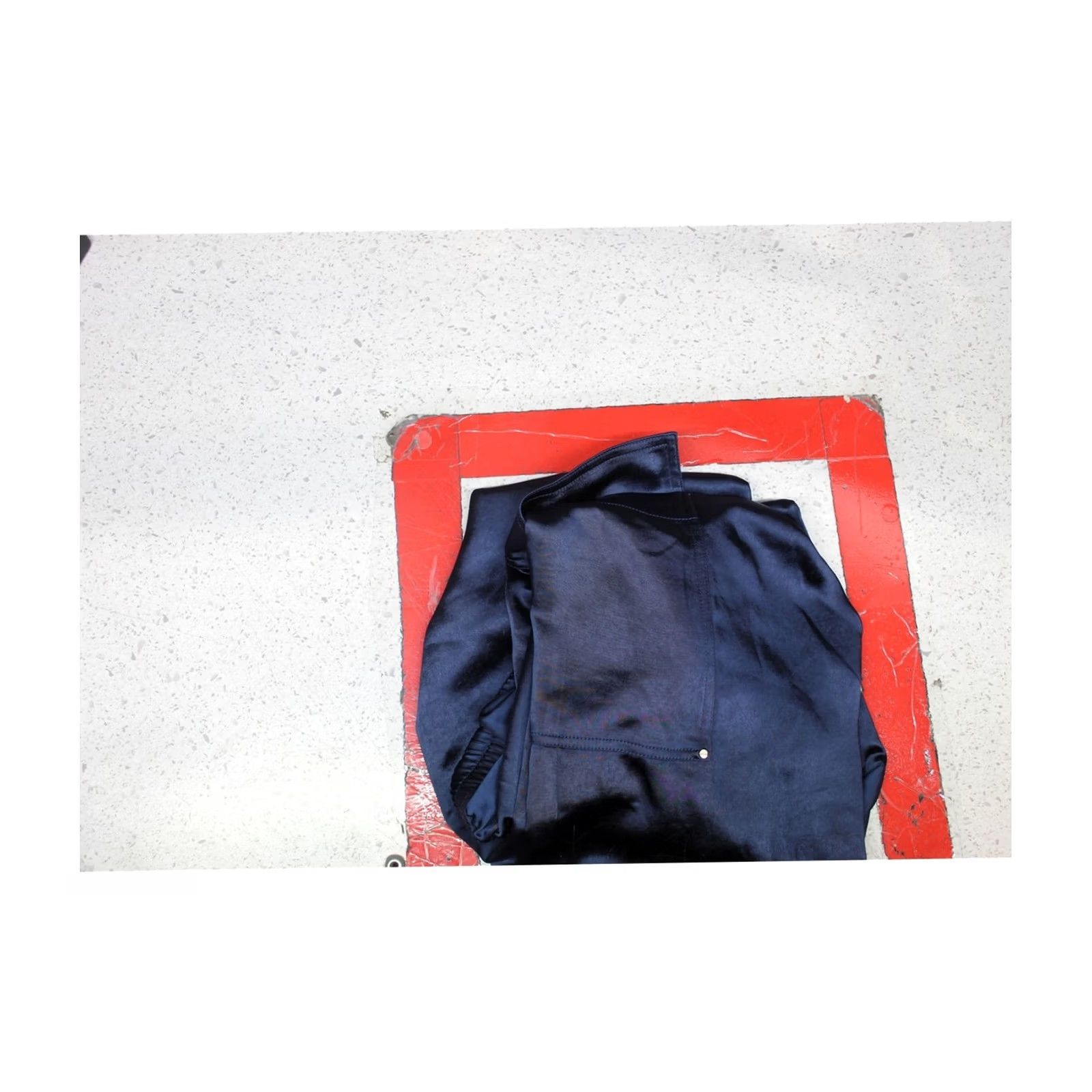 Michael Kors Michael Kors Womens Solid Satin Straight Leg Cargo Casual Pants, darkblue, M Size 32" / US 10 / IT 46 - 2 Thumbnail