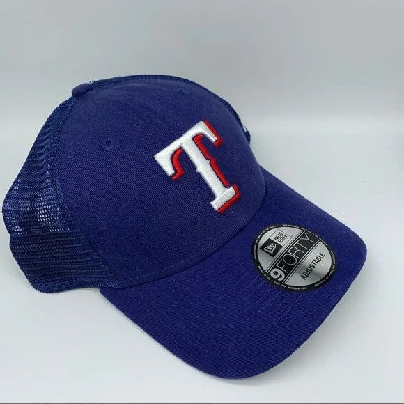 New Era Texas Ranger New Era 9Forty Trucker Hat Snapback Cap Size ONE SIZE - 3 Thumbnail