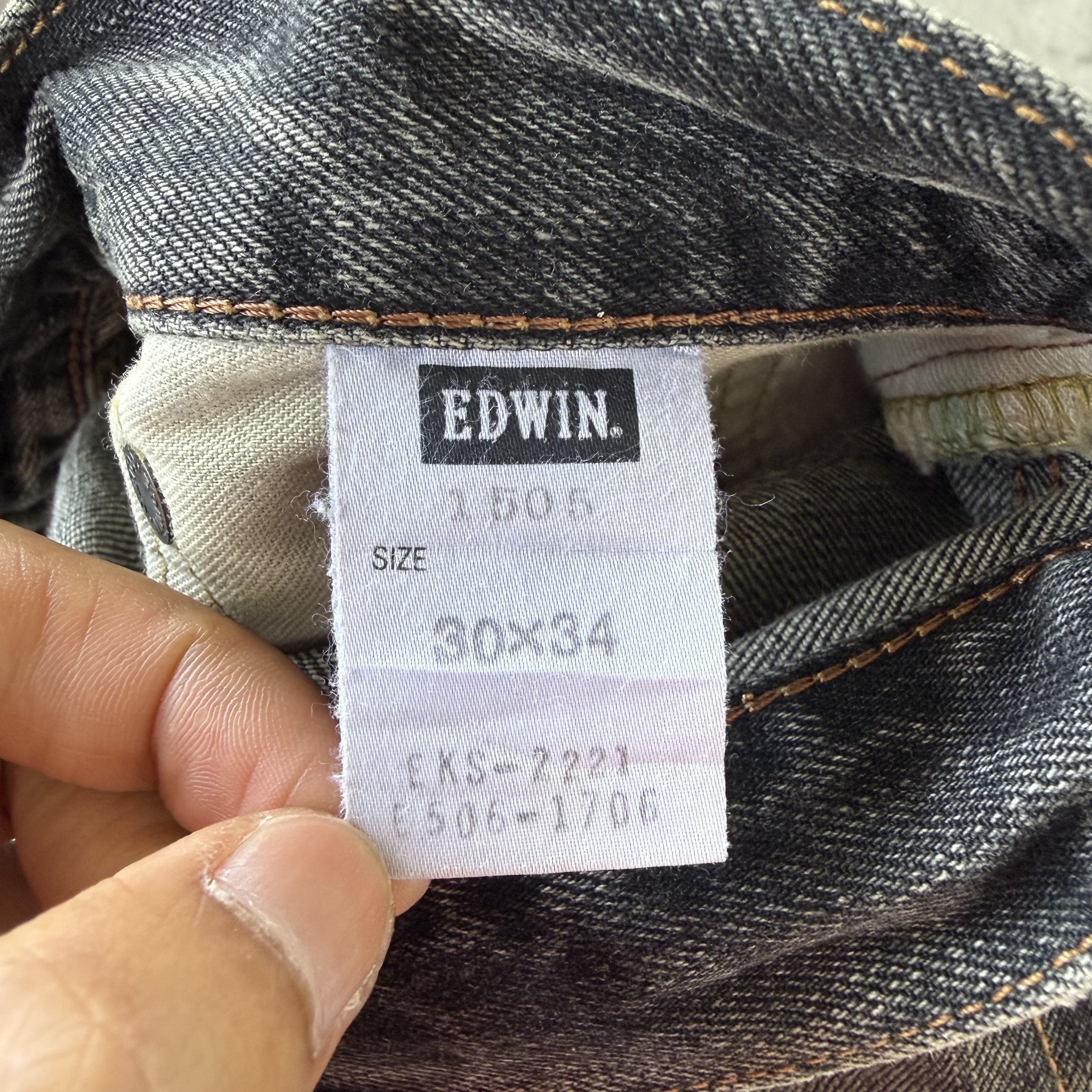 Edwin Vintage Edwin Orange Tag Black Denim Size US 32 / EU 48 - 12 Thumbnail