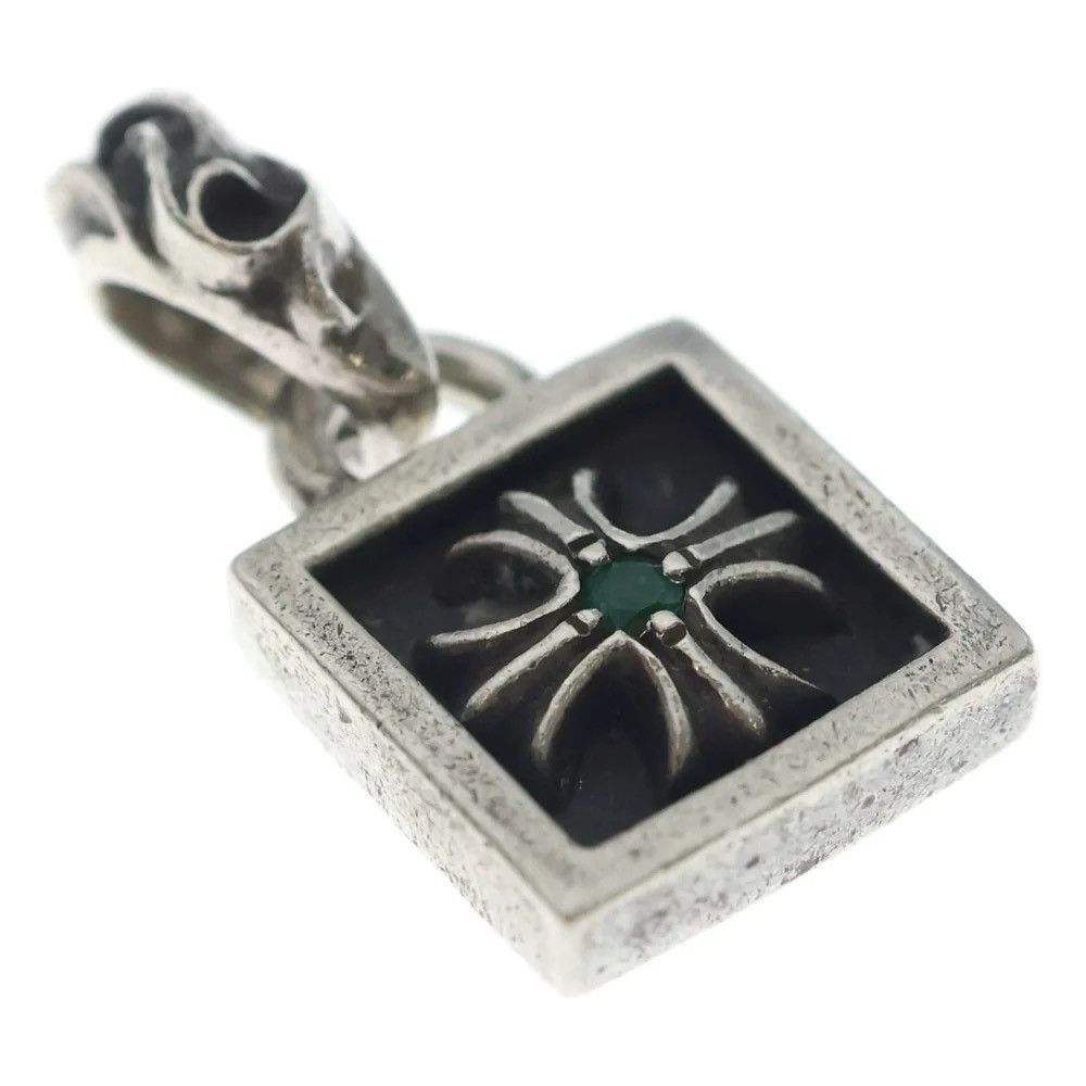 Chrome Hearts Chrome Hearts Emerald Framed Cross pendant Necklace charm Size ONE SIZE - 5 Thumbnail