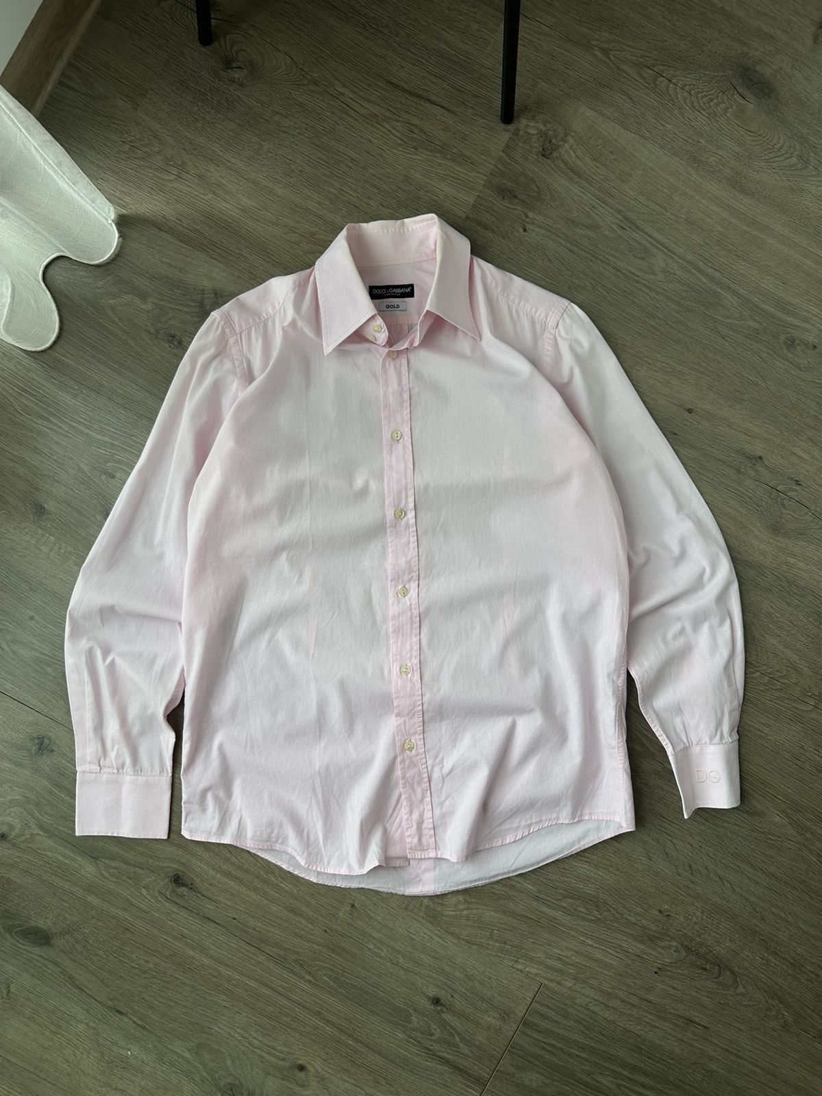 Dolce & Gabbana Vintage Dolce Gabbana Pink Big Logo Shirt Size US M / EU 48-50 / 2 - 2 Thumbnail