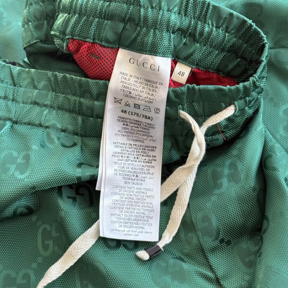 Gucci Gucci Green Jacquard Canvas Nylon Bowling Shirt & Shorts Set Size US S / EU 44-46 / 1 - 5 Thumbnail