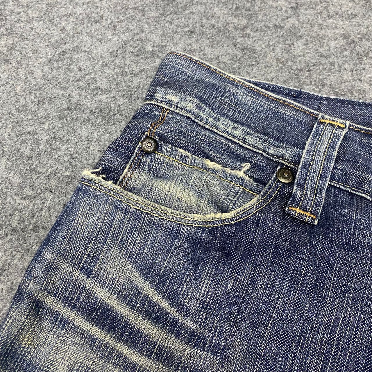 Levi's Vintage Levis 511 Slim Distressed Denim Size US 33 - 10 Thumbnail