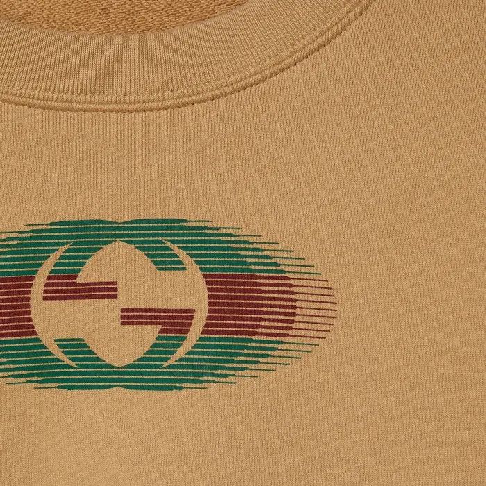 Gucci o1s1wg110925 Cotton Jersey Sweatshirt in Camel Size US L / EU 52-54 / 3 - 5 Thumbnail