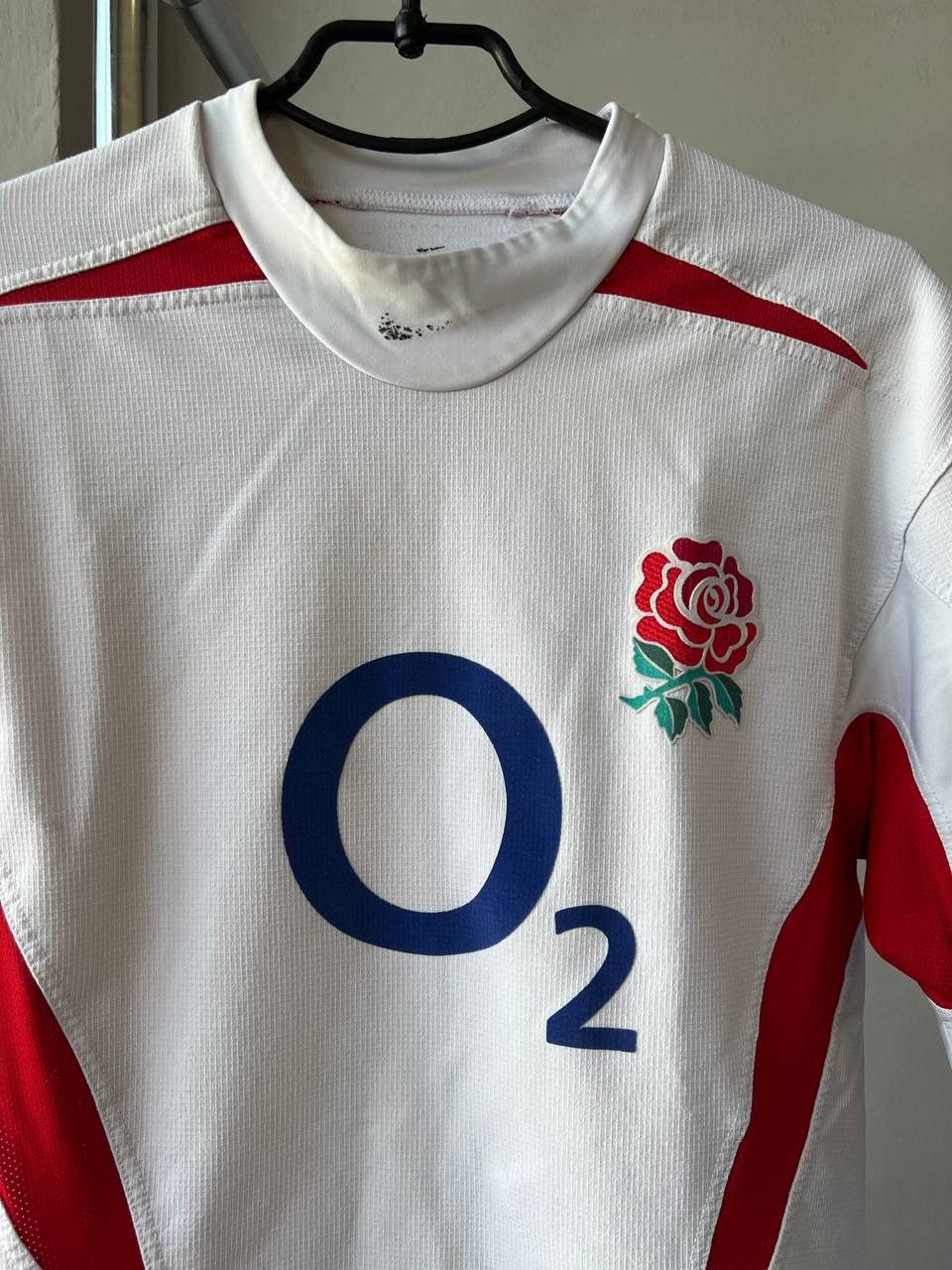 Vintage 2003/4 ENGLAND TEAM HOME RUGBY UNION NIKE JERSEY SHIRT SZ L Size US L / EU 52-54 / 3 - 4 Thumbnail