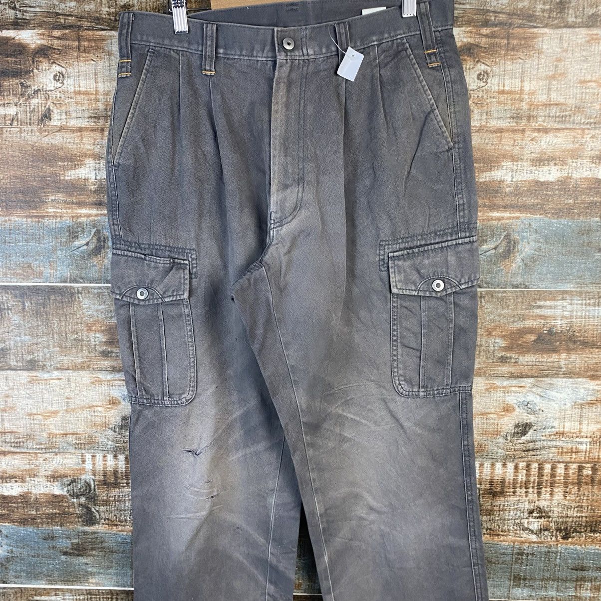 Japanese Brand DL Xebec Brown Cargo Multipocket Pants #C966 Size US 31 - 5 Thumbnail