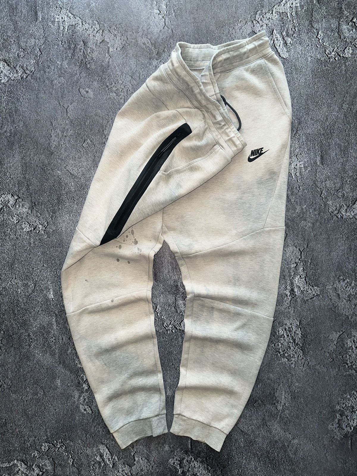 Nike 🌪️ Y2K Crazy Custom Nike Tech Fleece Pants Tie Dye Size US 37 - 3 Thumbnail