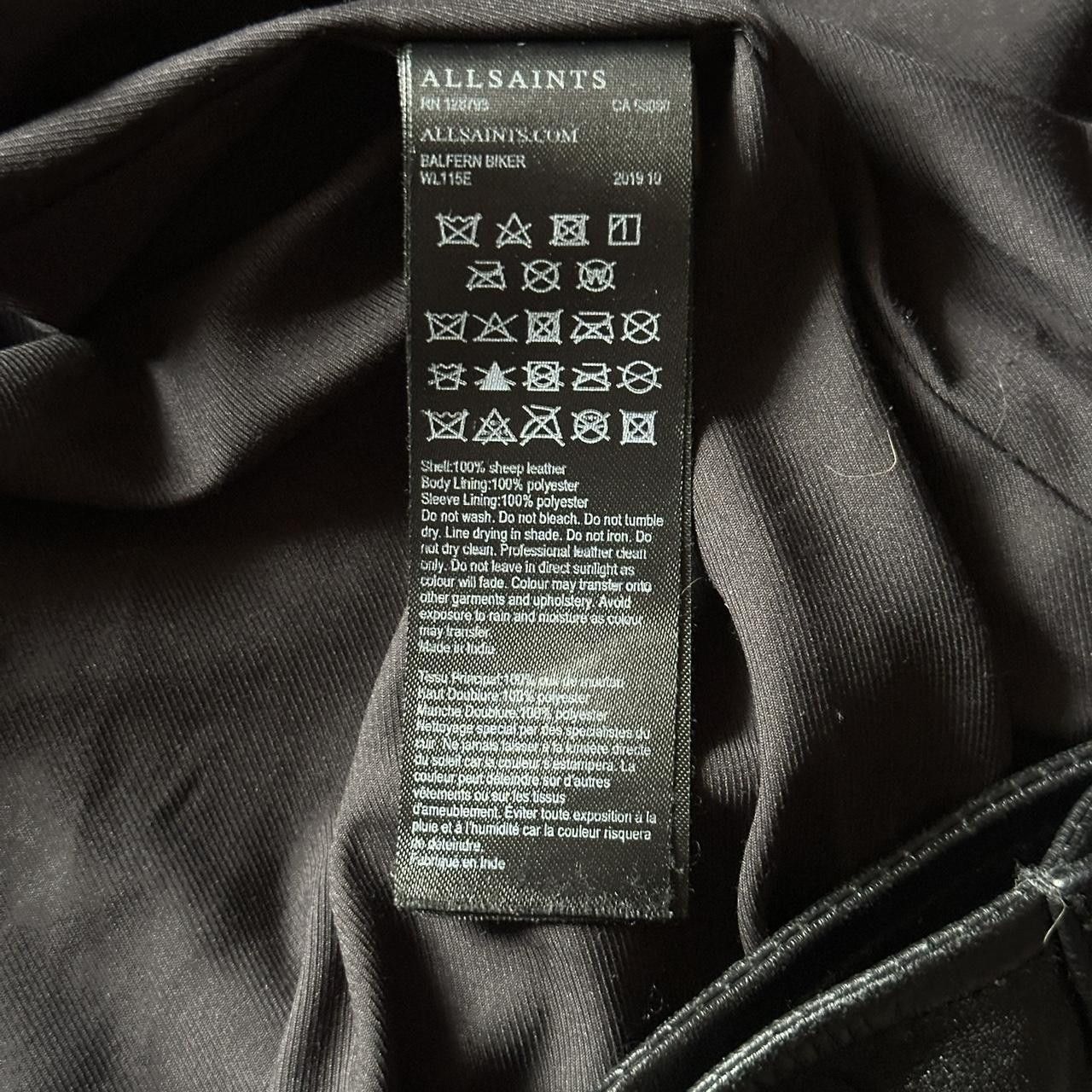 Allsaints allsaints black sheep leather biker moto jacket Size XS / US 0-2 / IT 36-38 - 5 Thumbnail