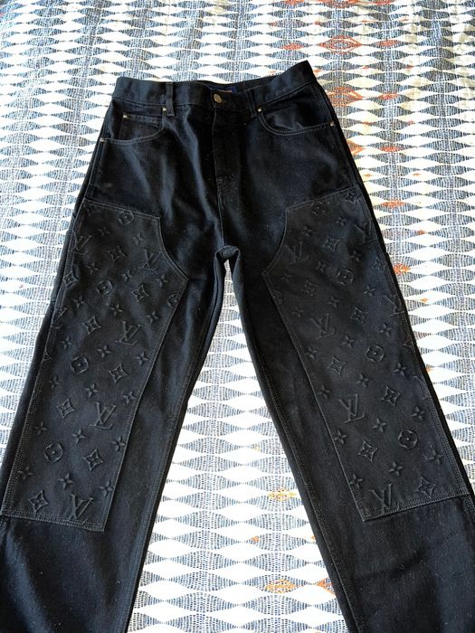 Louis Vuitton Louis Vuitton Men's Custom 1 of 1 Black Jeans