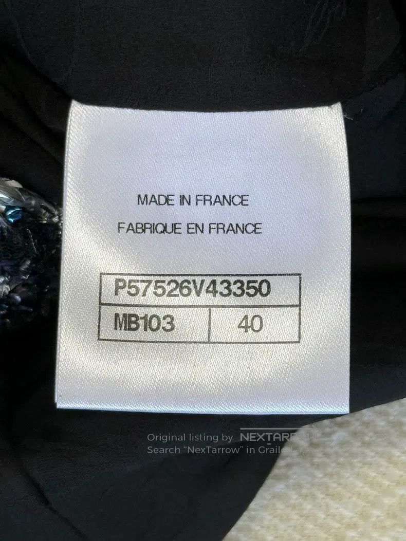Chanel Chanel Black and white plaid sequin jacket Size S / US 4 / IT 40 - 8 Thumbnail