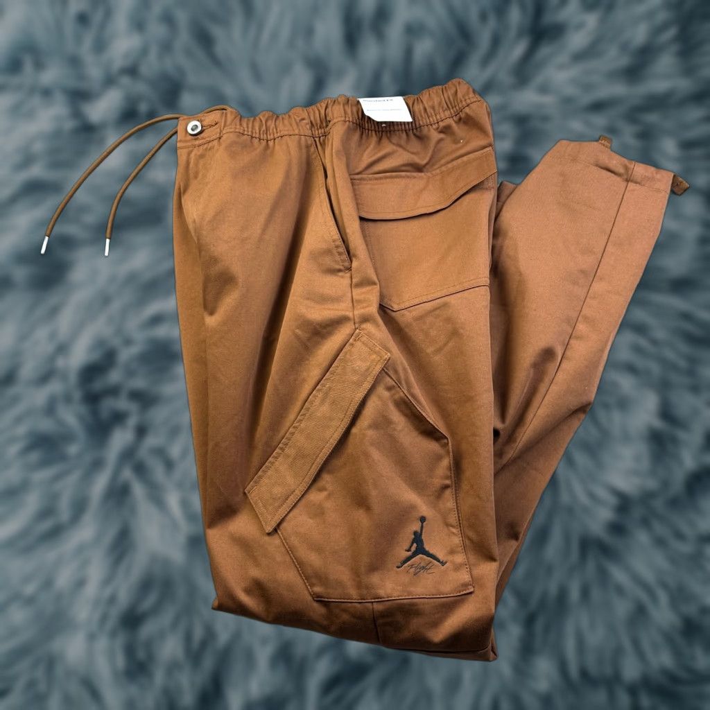 Jordan Brand Jordan Cargo Pants Small Brown Essentials Chicago Nike Air Mens Size US 29 - 1 Thumbnail