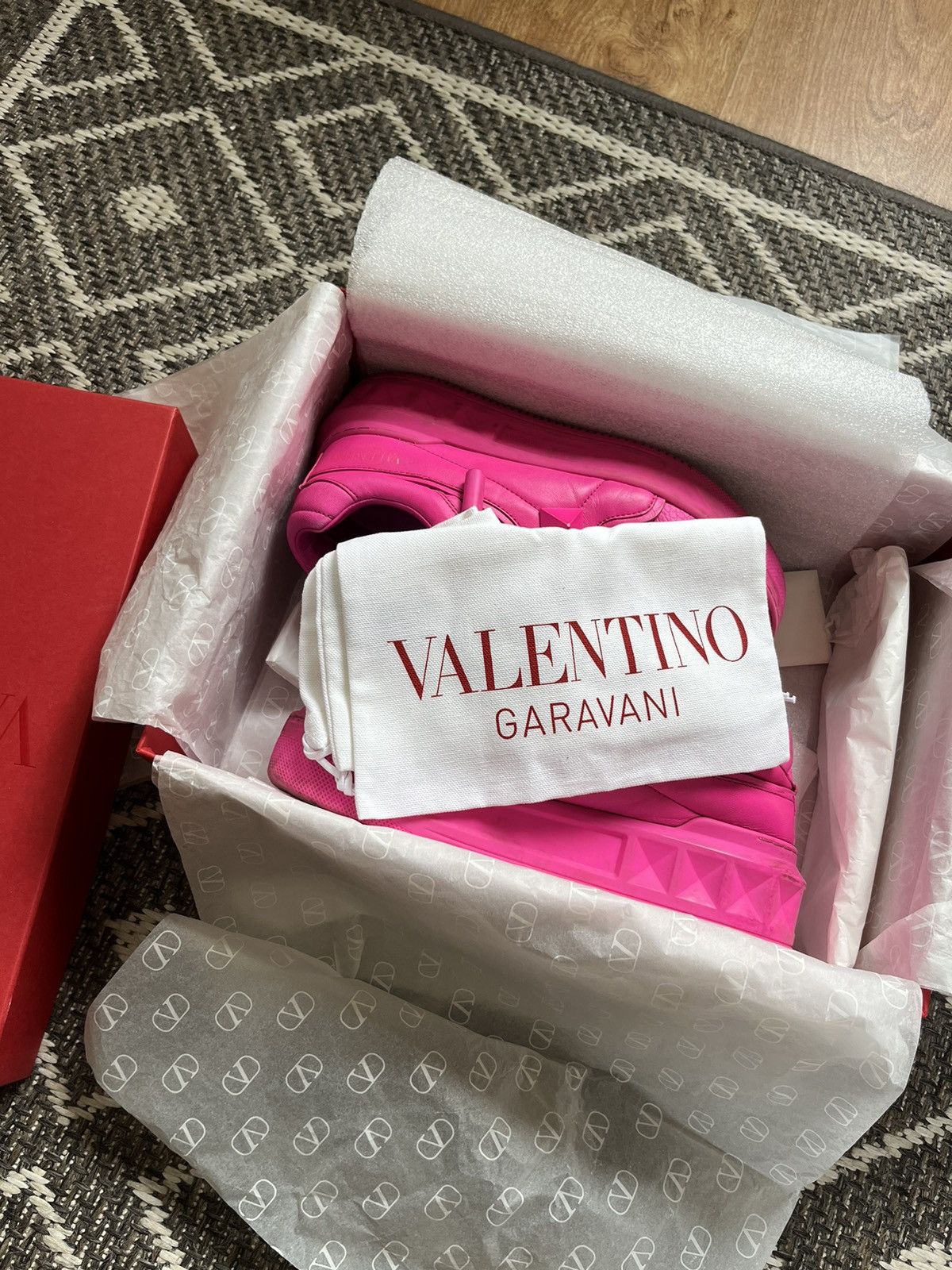 Valentino Valentino Pink PP One Staud Trainer Size US 7 / IT 37 - 15 Thumbnail