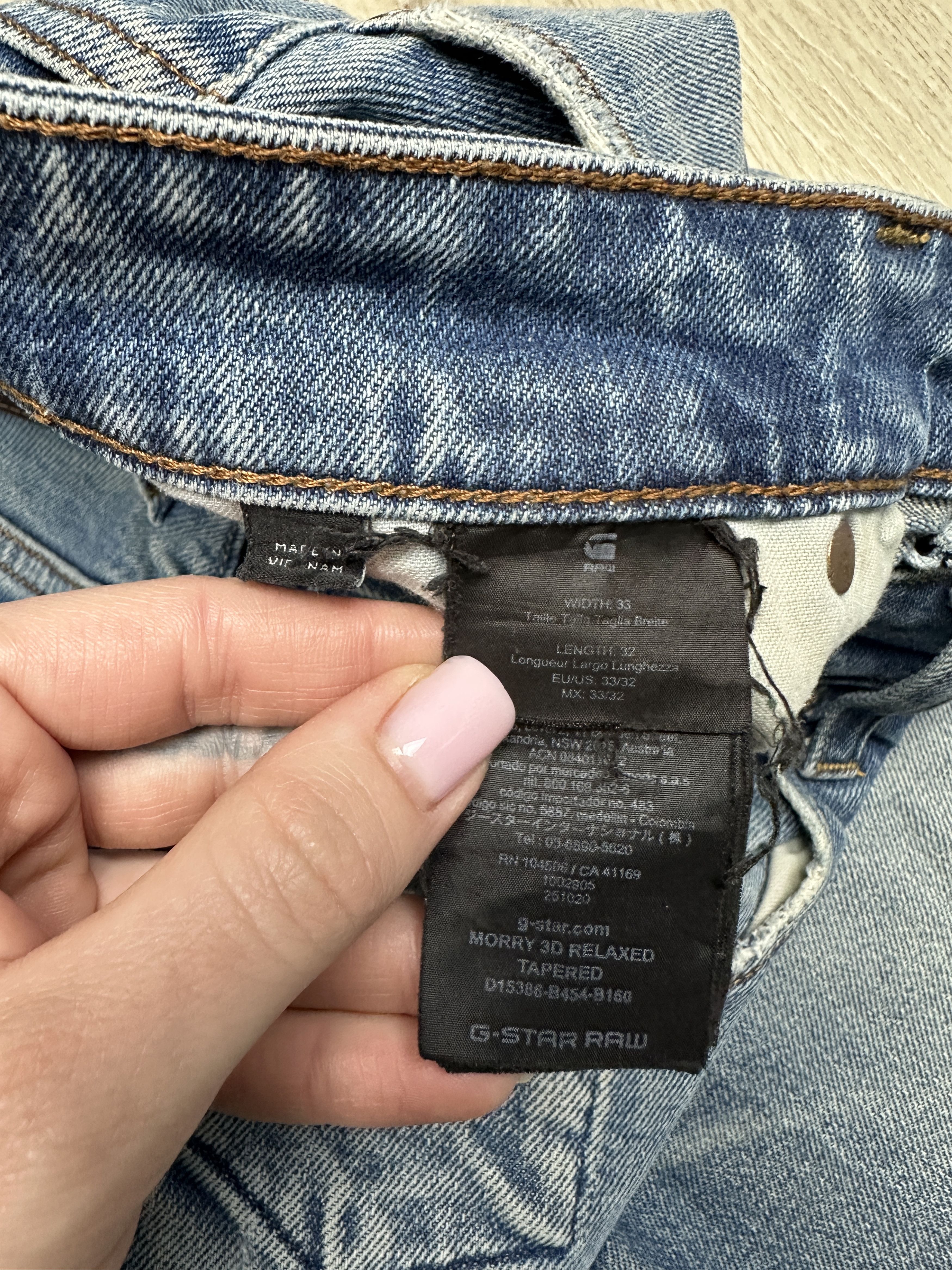 G-Star G Star Raw Morry Relaxed Japanese Selvege Denim Pants Jeans Size US 33 - 5 Thumbnail