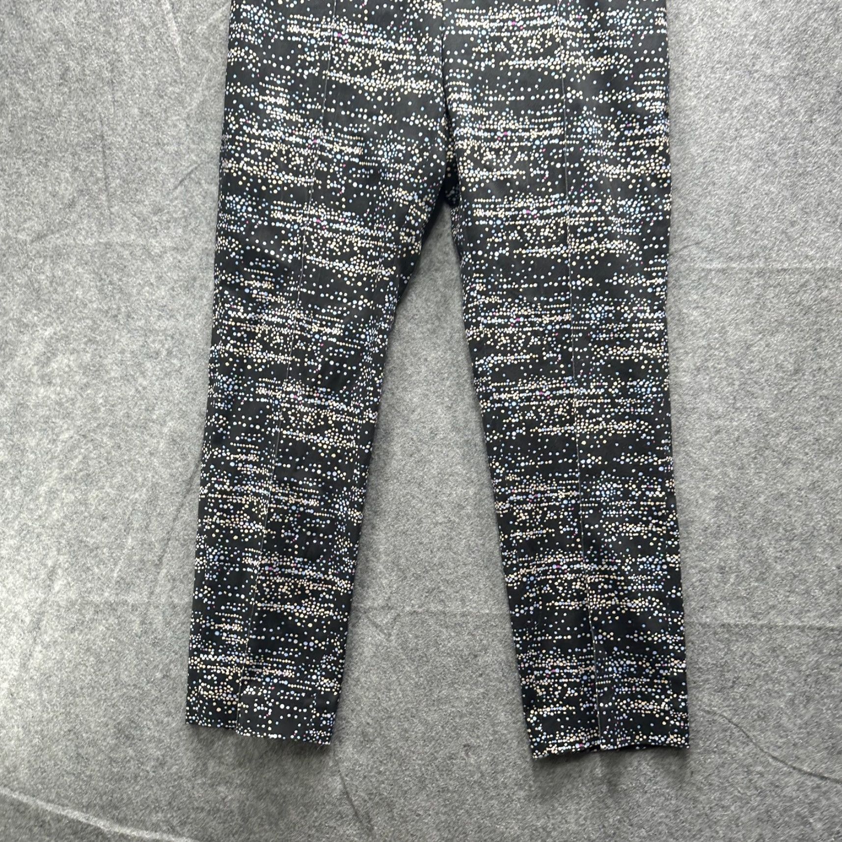 Vintage Akris punto Pants Womens 6 Black Polka Dot Ankle Straight Leg Stretch Trousers Size 28" / US 6 / IT 42 - 4 Thumbnail