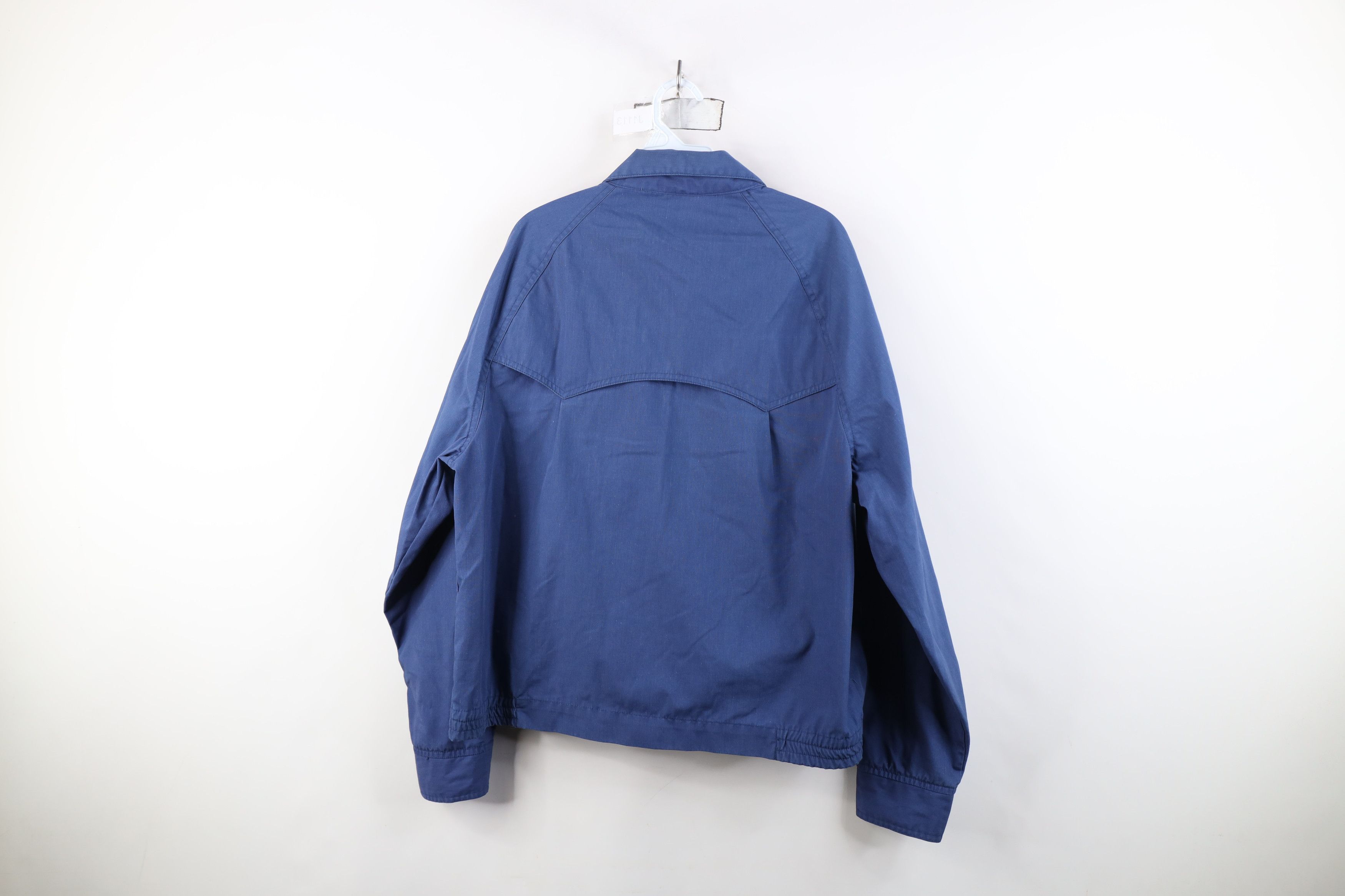 Vintage Vintage 70s Streetwear Racer Bomber Jacket Blue Size US L / EU 52-54 / 3 - 13 Thumbnail