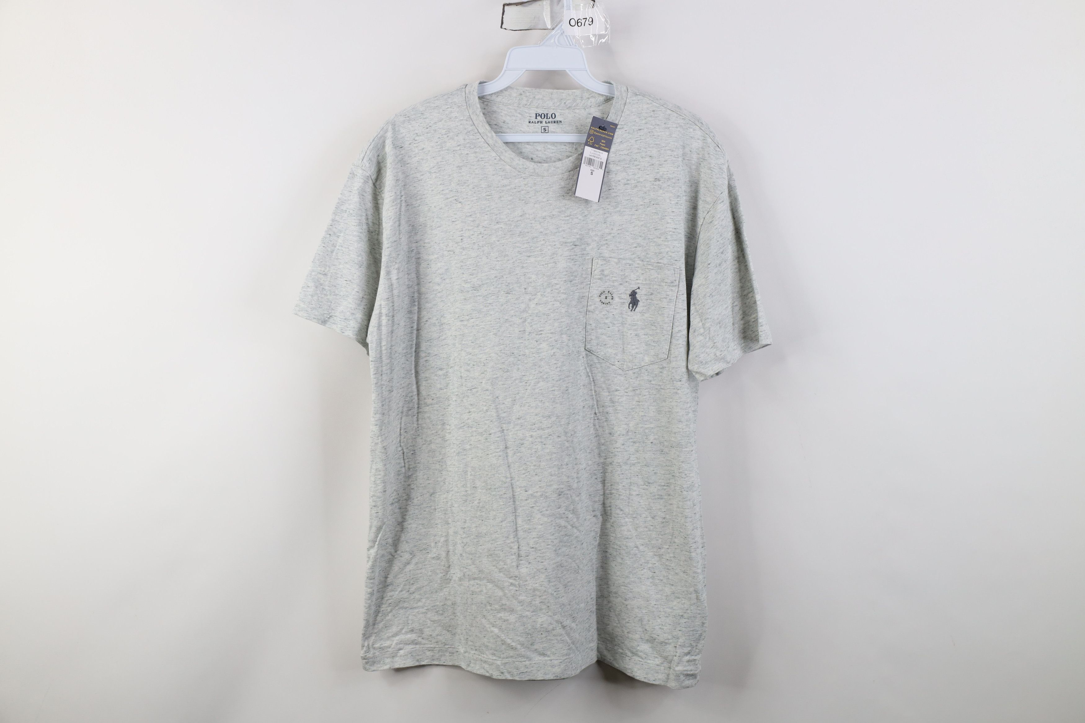 Polo Ralph Lauren Deadstock Vintage Y2K Ralph Lauren Knit Pocket T-Shirt Gray Size US S / EU 44-46 / 1 - 1 Thumbnail