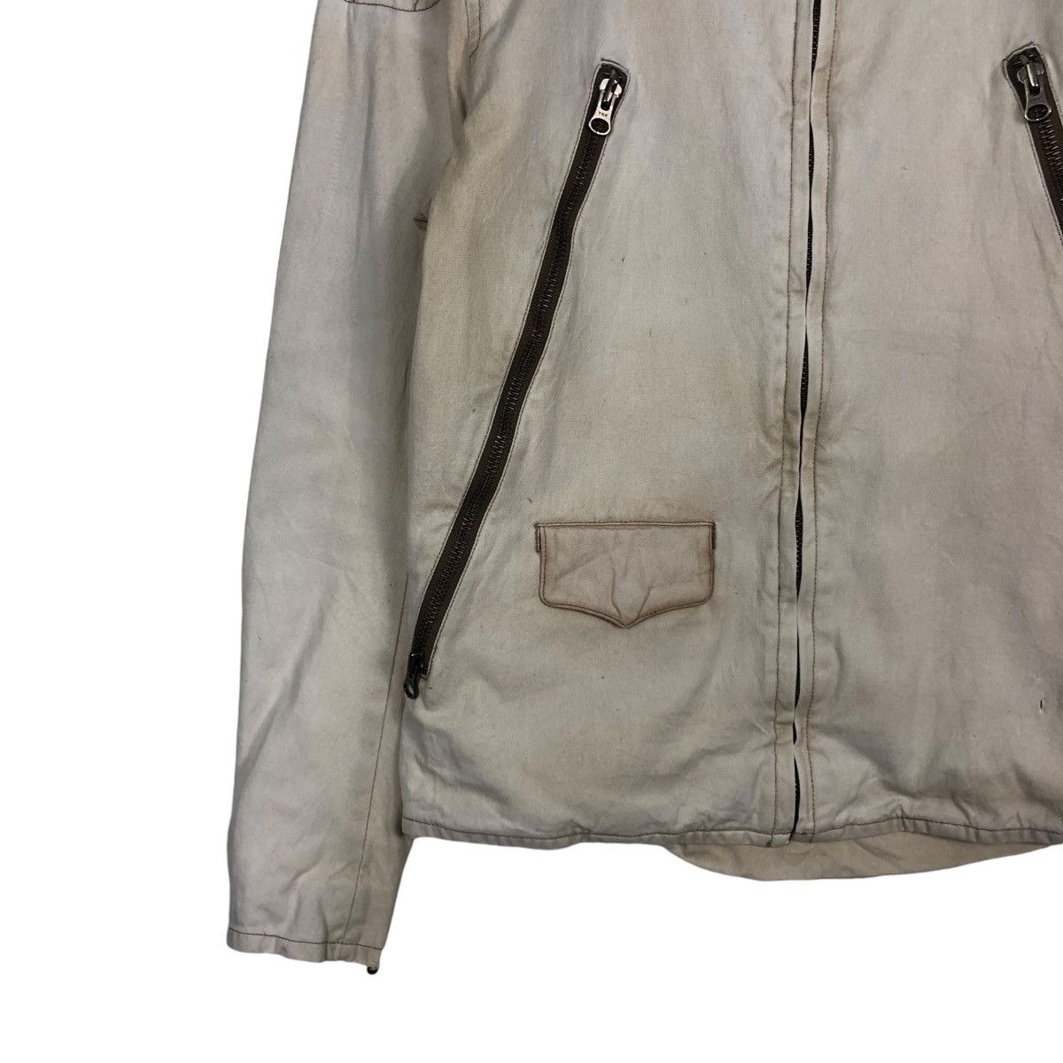 Japanese Brand 🔥CROPPED BIKER LEATHER JACKET COWHIDE GE/NOIL GENUINE WEAR Size US L / EU 52-54 / 3 - 6 Thumbnail