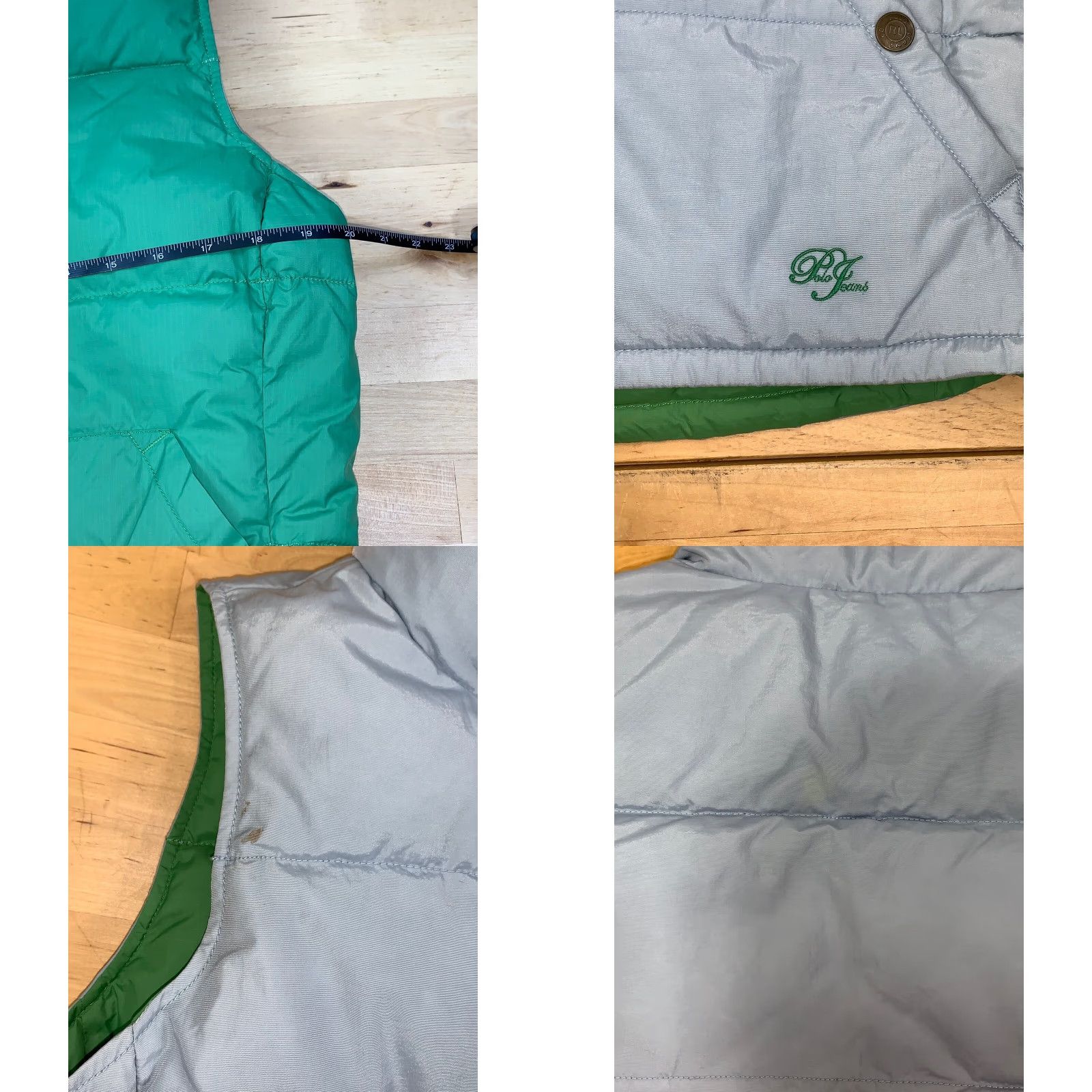 Vintage Polo Women Reversible Puffer Jacket Small Green Winter Casual Jacket Polo Women S Green Reversible Puffer Jacket Winter Casual Small Size 28" / US 6 / IT 42 - 8 Thumbnail