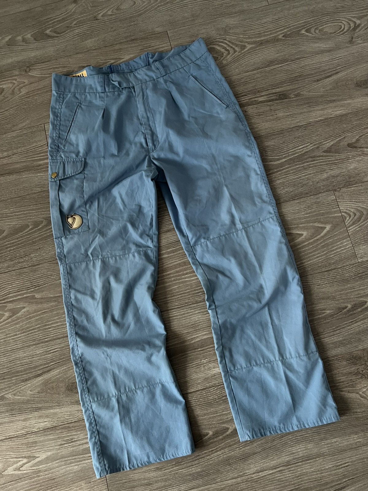 Fjallraven × Vintage ‼️Vintage Fjallraven Leather Logo Cargo Forest Utility Pants‼️ Size US 36 / EU 52 - 11 Thumbnail