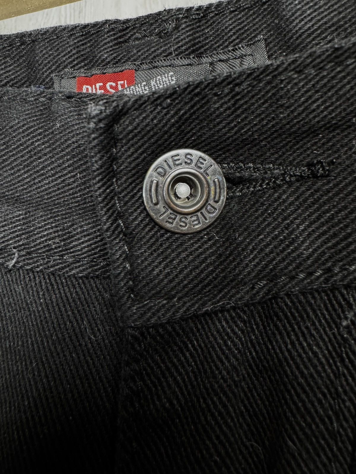 Diesel Diesel vintage zip pocket black big logo denim jeans y2k Size US 31 - 7 Thumbnail