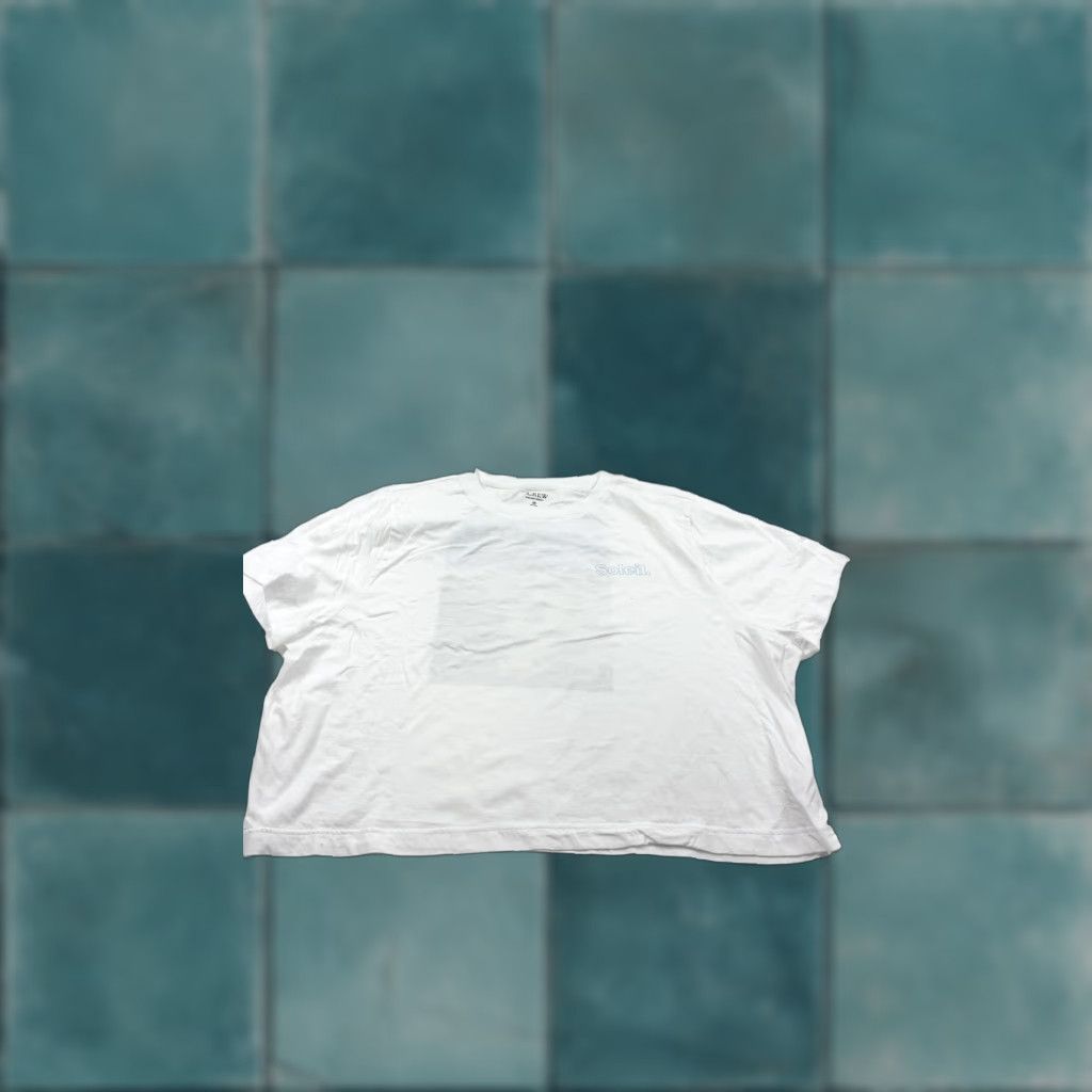 J.Crew VINTAGE J.Crew Women's T-Shirt 3XL Cotton White Beach Graphic Summer Jersey Tee Women Size XXL / US 16-18 / IT 52-54 - 1 Thumbnail