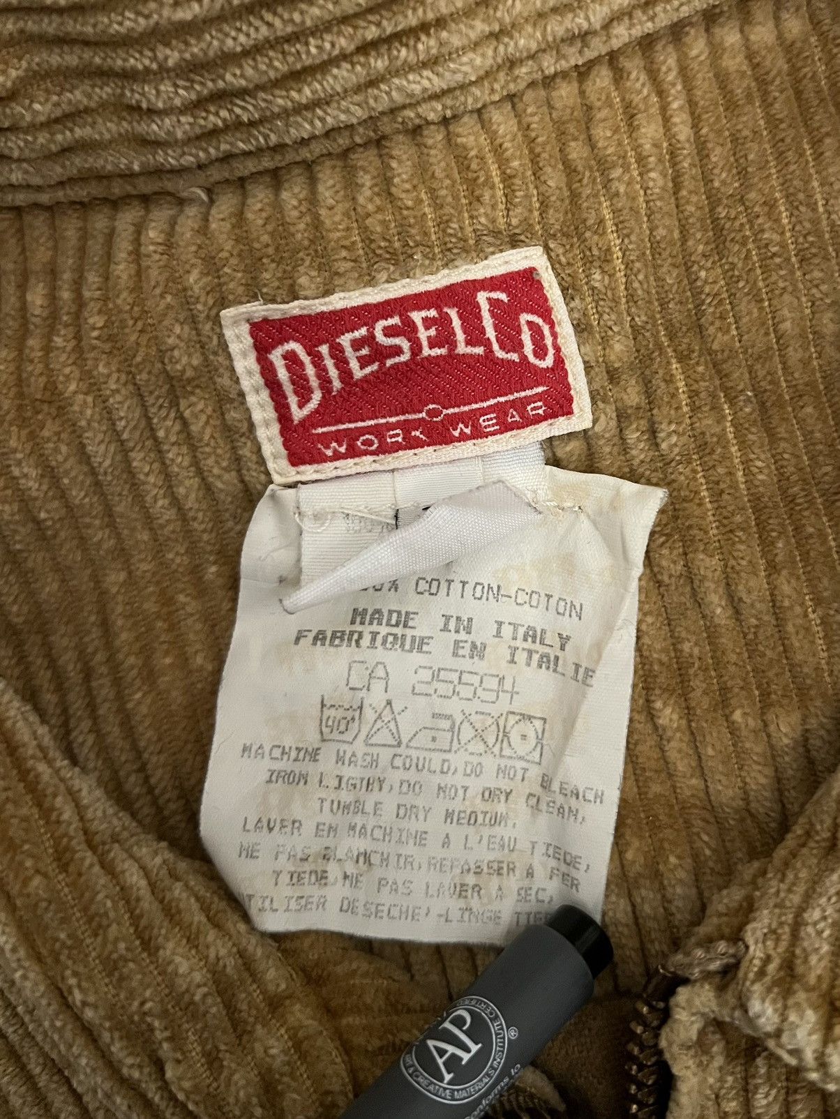 Diesel Vintage Diesel Workwear Herbert Corduroy Jacket Size US L / EU 52-54 / 3 - 7 Thumbnail