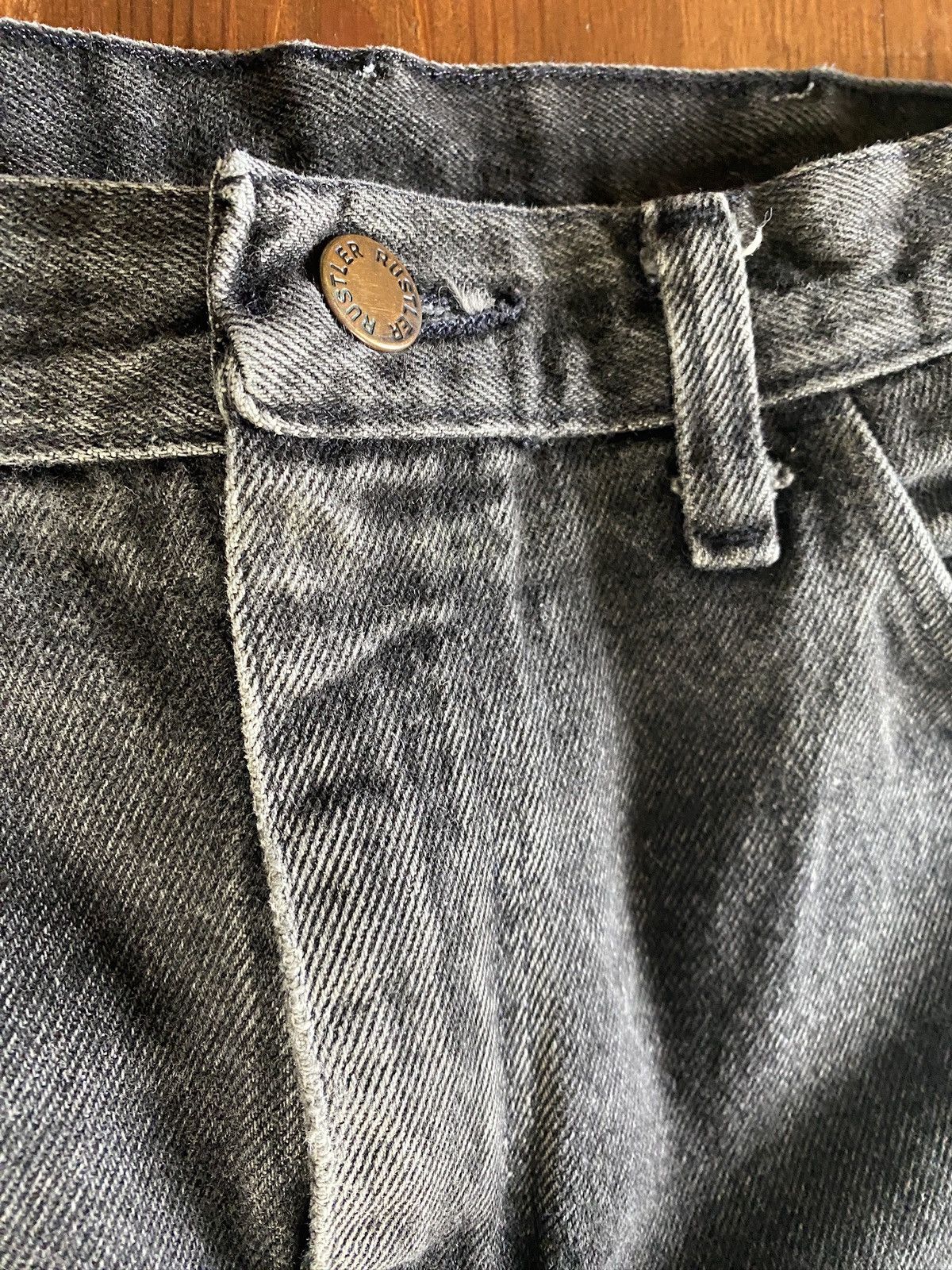 Rustler Vintage 90’s Rustler Faded Black Denim Jeans 31x29 Size US 31 - 9 Thumbnail