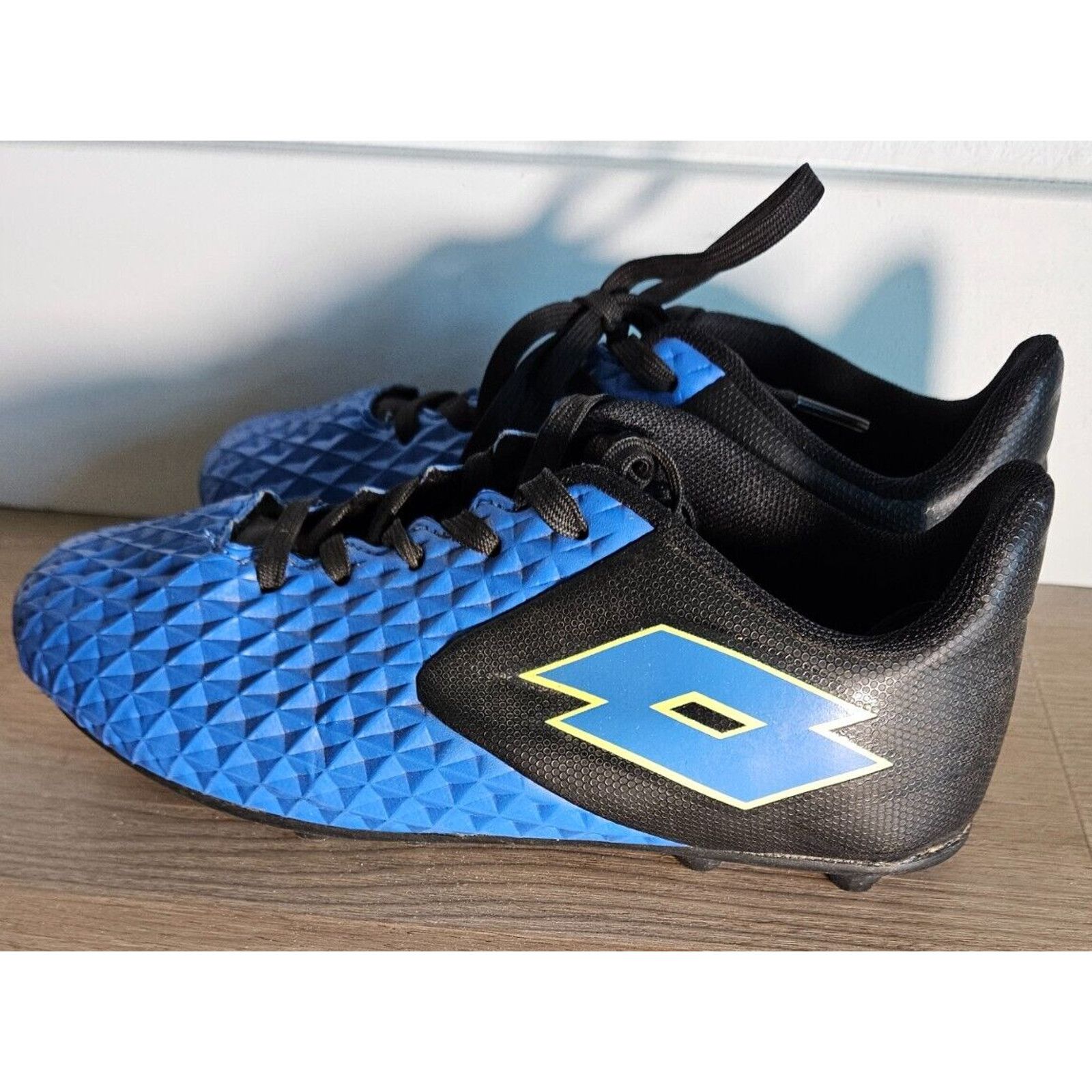Lotto Sport Lotto Forza Elite II FG Soccer Cleats Blue/Black Size 3 Size US 5 / EU 37 - 4 Thumbnail