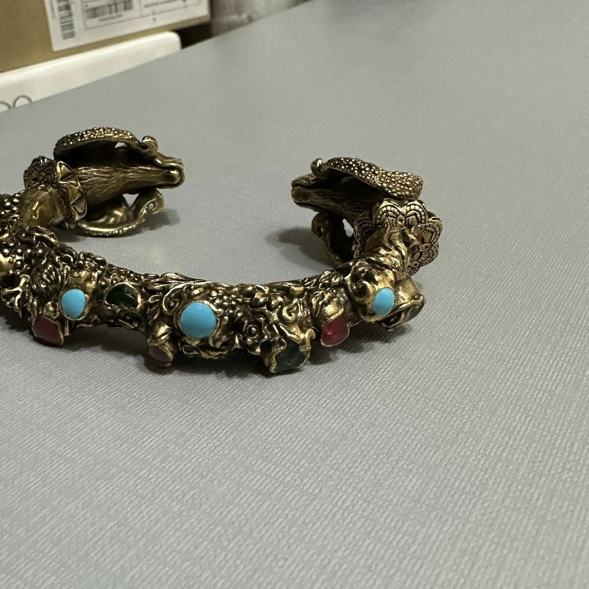 Gucci Gucci Bangle Metal Enamel Aries Bracelet Gold Multicolor Size ONE SIZE - 4 Thumbnail