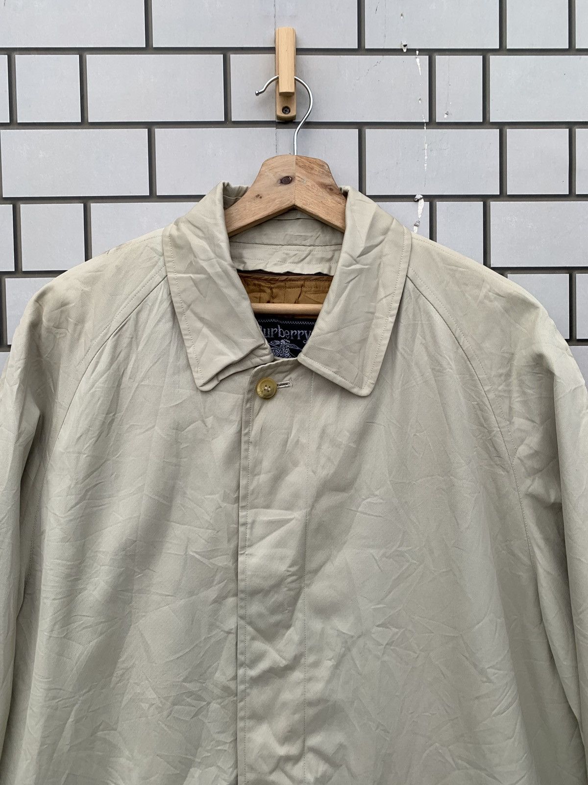 Burberry × Burberry Prorsum × Vintage Vintage Burberrys Nova Check Trench Coat Jacket Size US L / EU 52-54 / 3 - 6 Thumbnail