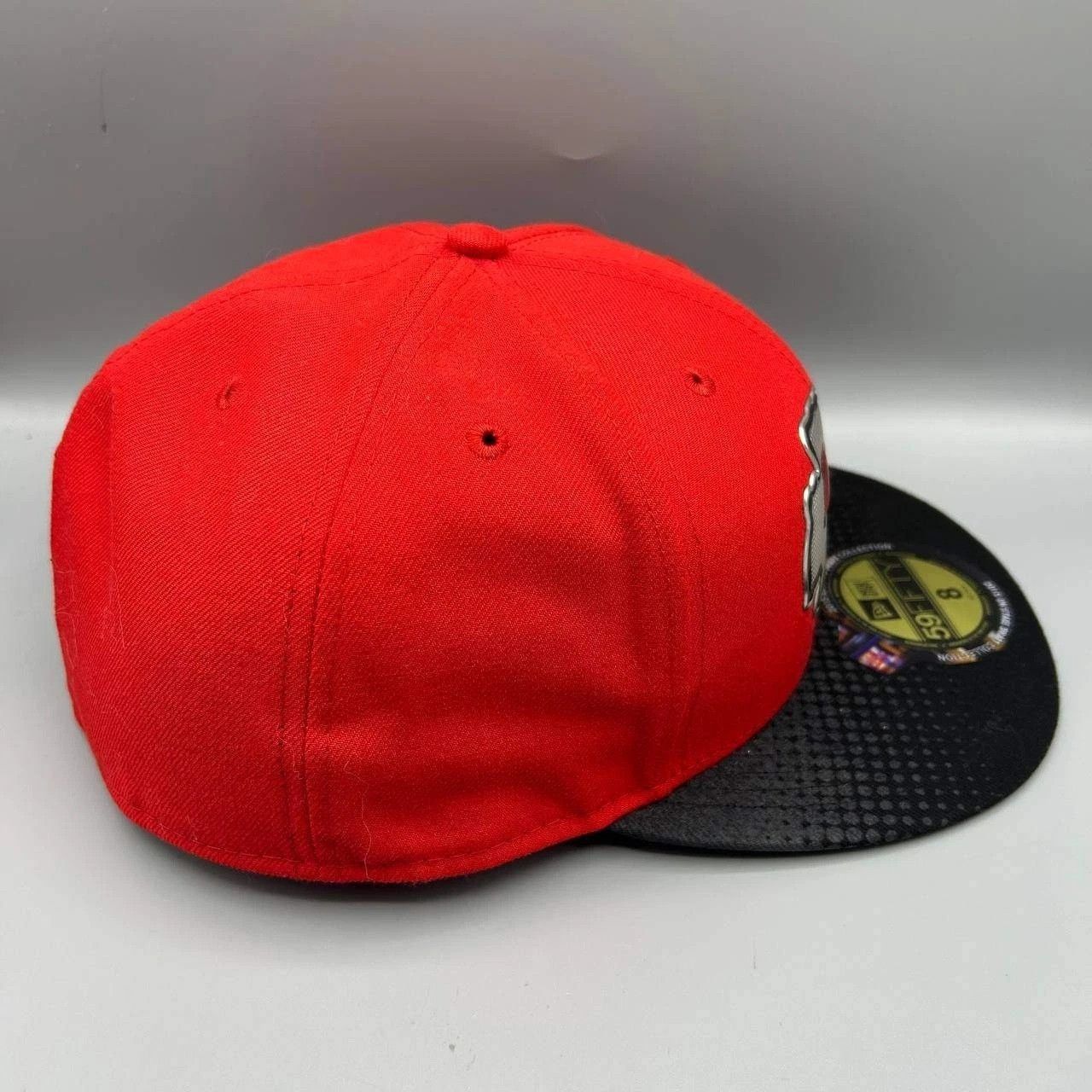New Era Kansas City Chiefs Hat Men 8 Red Black NFL Fitted Cap Size ONE SIZE - 7 Thumbnail