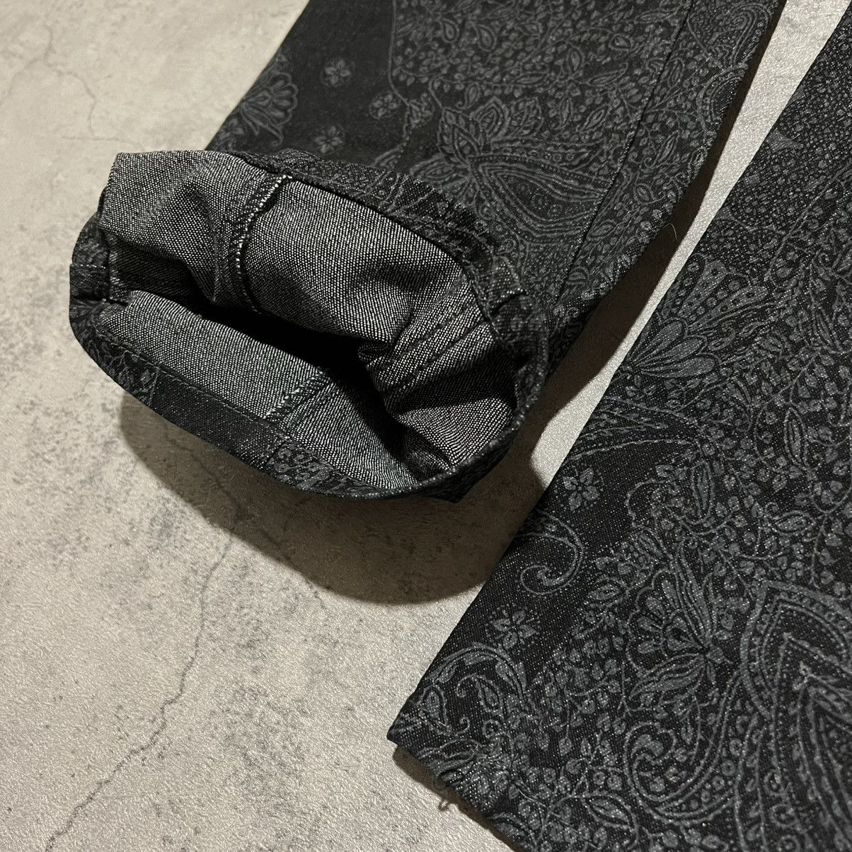 Japanese Brand Nicole Club for Men Paisley Graphic Bootcut Jeans Size US 32 / EU 48 - 8 Thumbnail