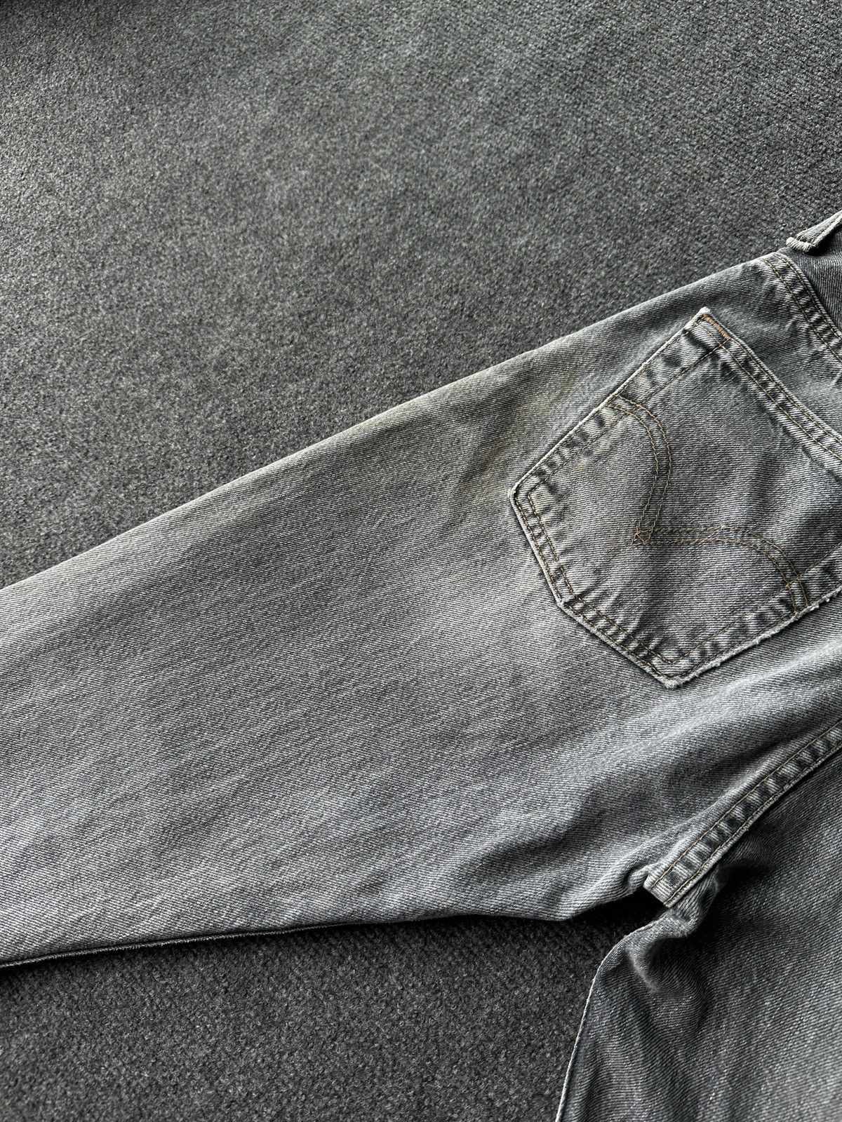 Levi's 🚨 VNTG LEVI’S 507 DISSTRESSED GRAY PAINTED WASHED Size US 29 - 17 Thumbnail